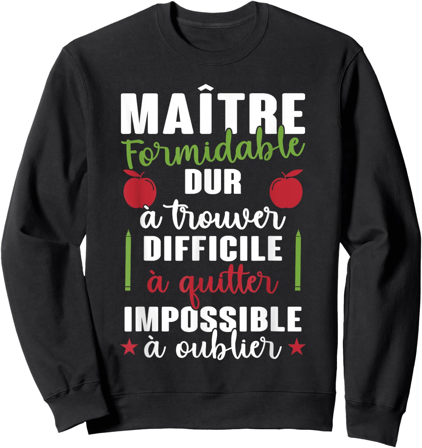 Original Gift School Teacher End of Year Thank You Sweatshirt - Sweatshirt | Black