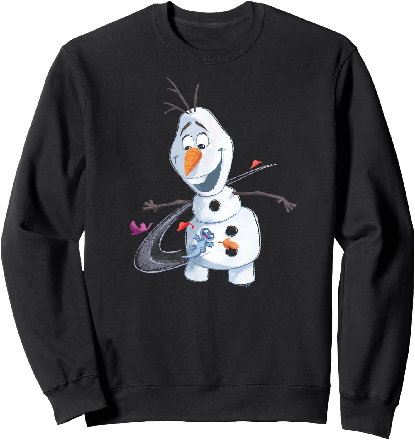 Disney Frozen 2 Olaf & Mattias Autumn Fun , black, s Sweatshirt - Sweatshirt | Black