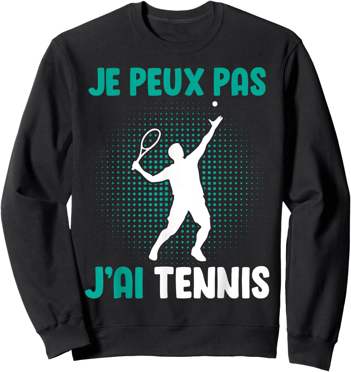 Je Peux Pas J'Ai Tennis For Boys Man , Black, S Sweatshirt - Sweatshirt | Black