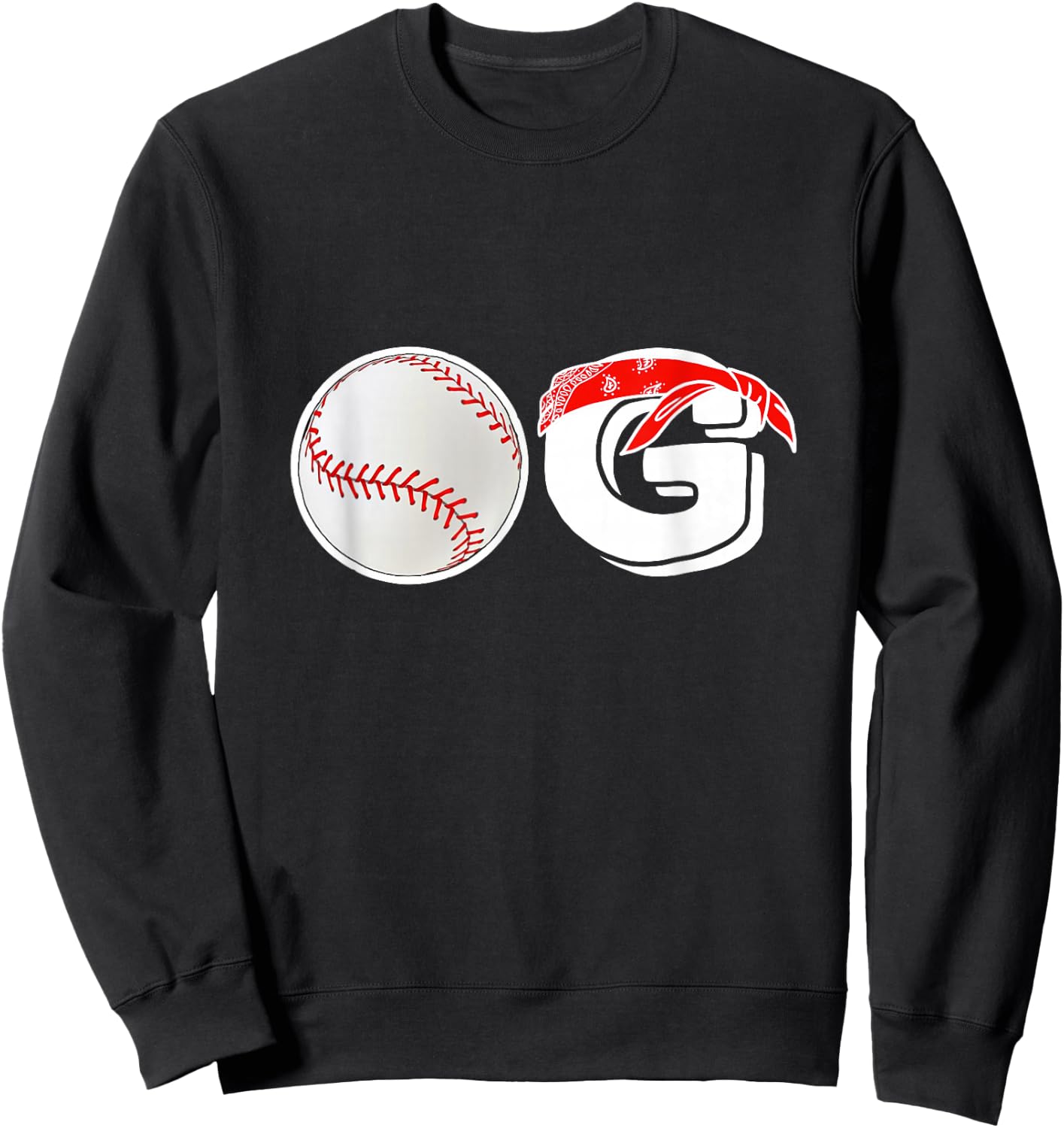 Funny Baseball Dad Coach Men Baseball OG Old School Baller Sweatshirt - Sweatshirt | Black