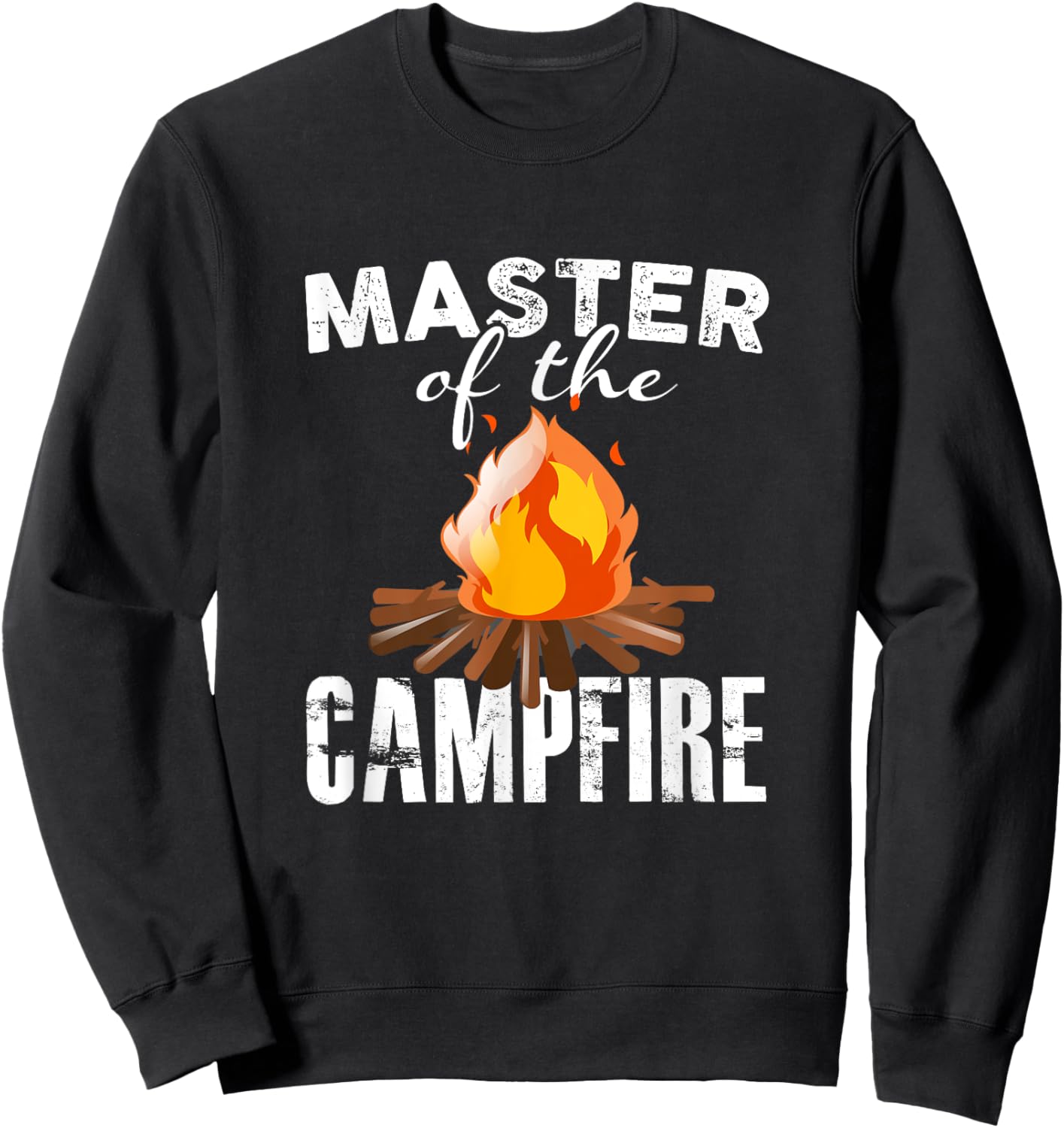 Camping T Shirt Master Of The Campfire Outdoors Sweatshirt - Sweatshirt | Black