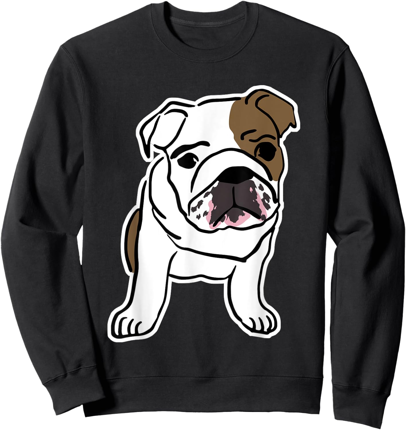 Bulldog Dog Logo Sweatshirt - Sweatshirt | Black