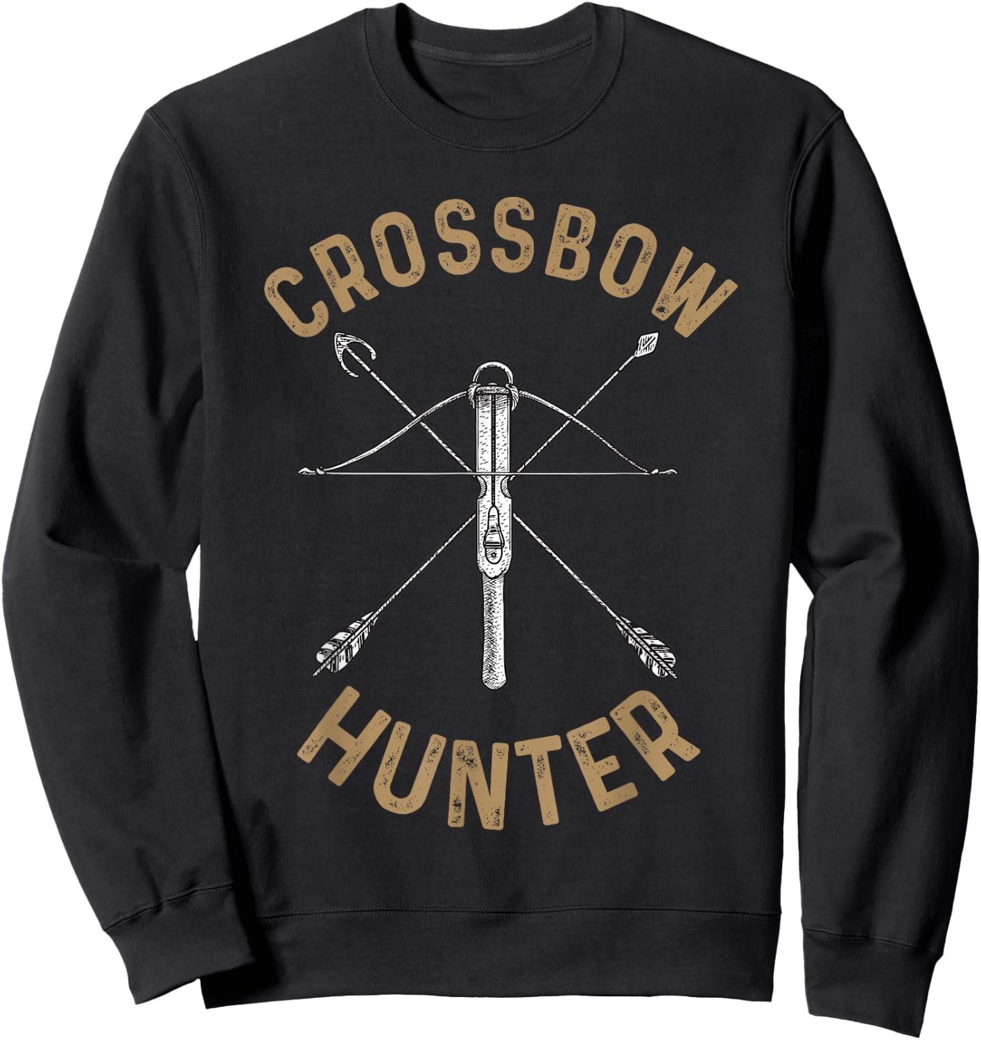 Cool Crossbow Women Archery Arrow Bow Hunting Gear Sweatshirt - Sweatshirt | Black
