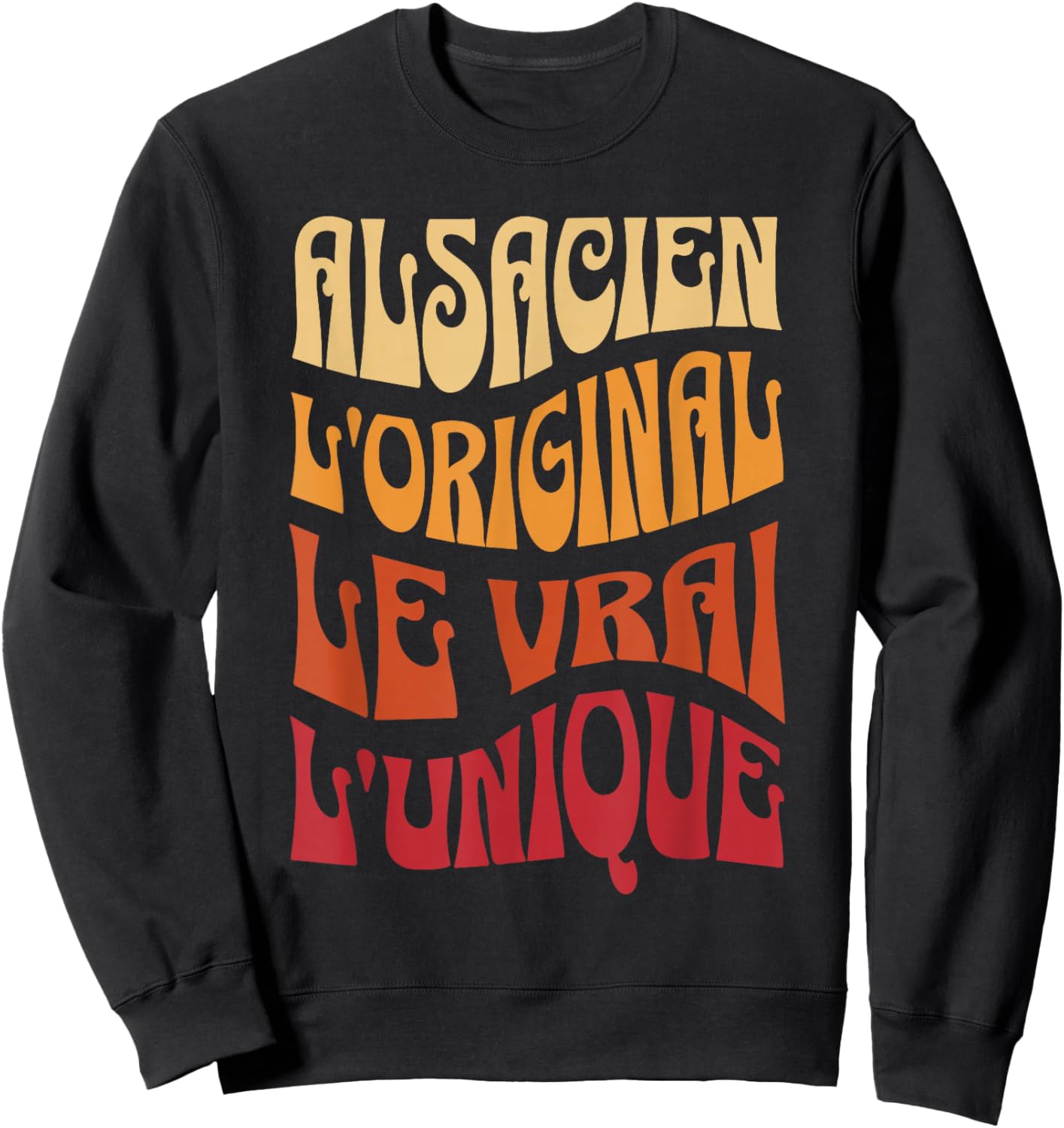 Alsatian the Original the True the Unique Gift Alsace , Black, S Sweatshirt - Sweatshirt | Black