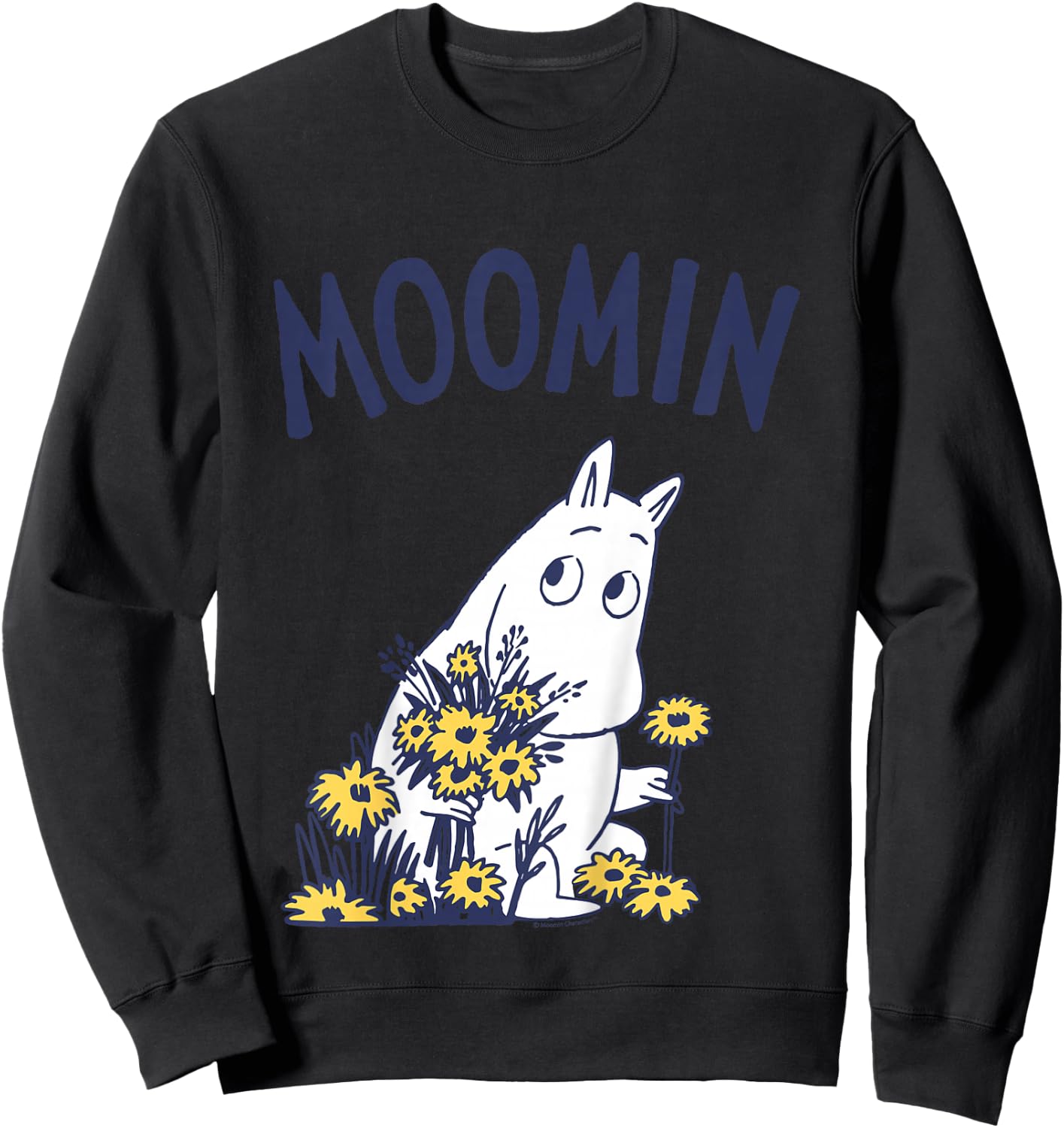 Kids MOOMIN Moomintroll Flowers Kids , white, 2 Sweatshirt - Sweatshirt | Black