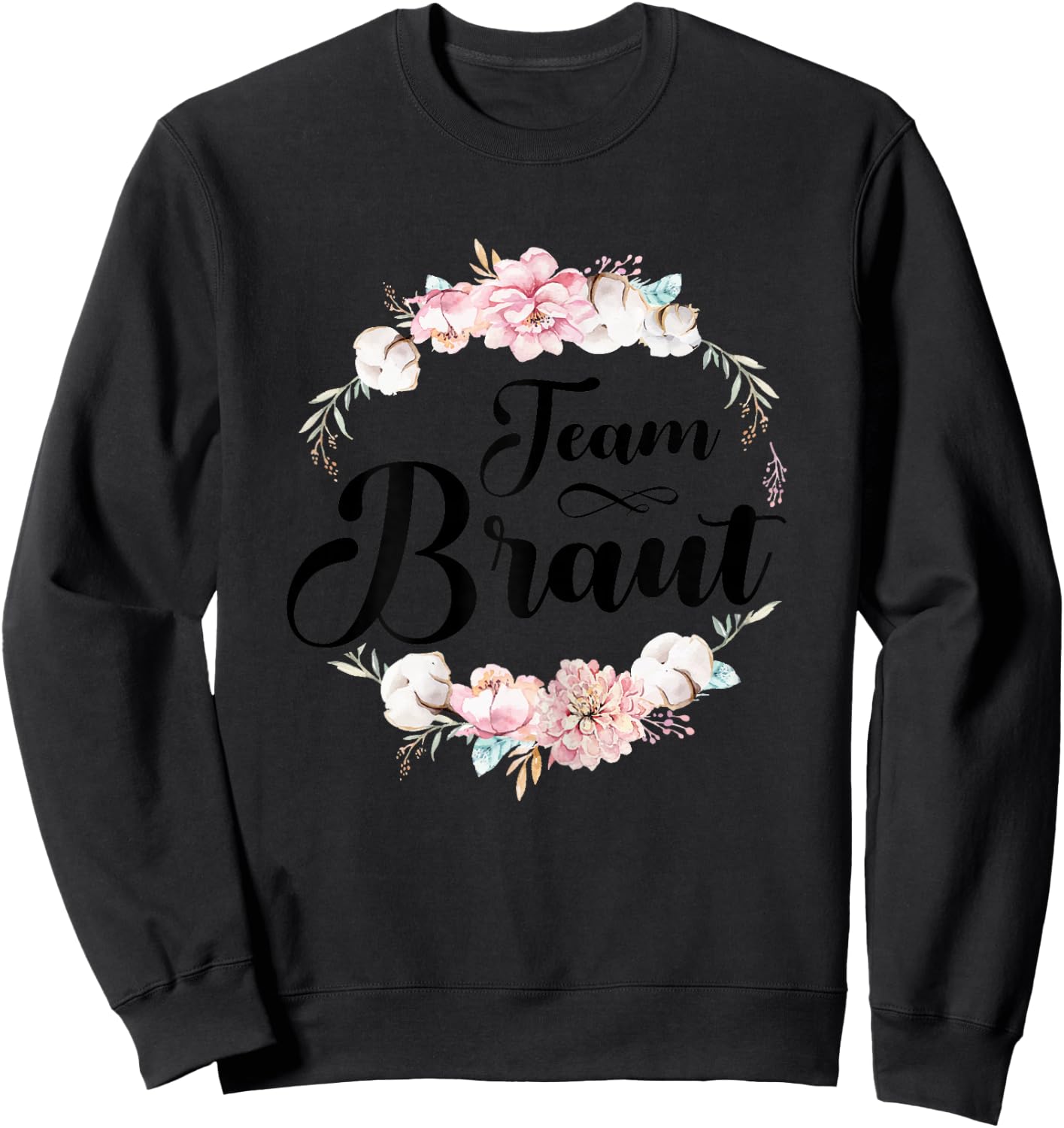 Women's Team Bride White Team Bride JGA Women Poltern , White Sweatshirt - Sweatshirt | Black