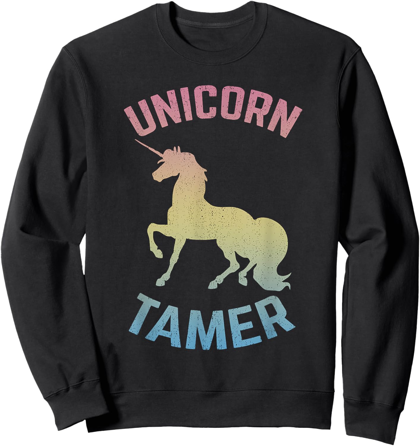 Awesome Girls UNICORN TAMER Rainbow Sweatshirt - Sweatshirt | Black