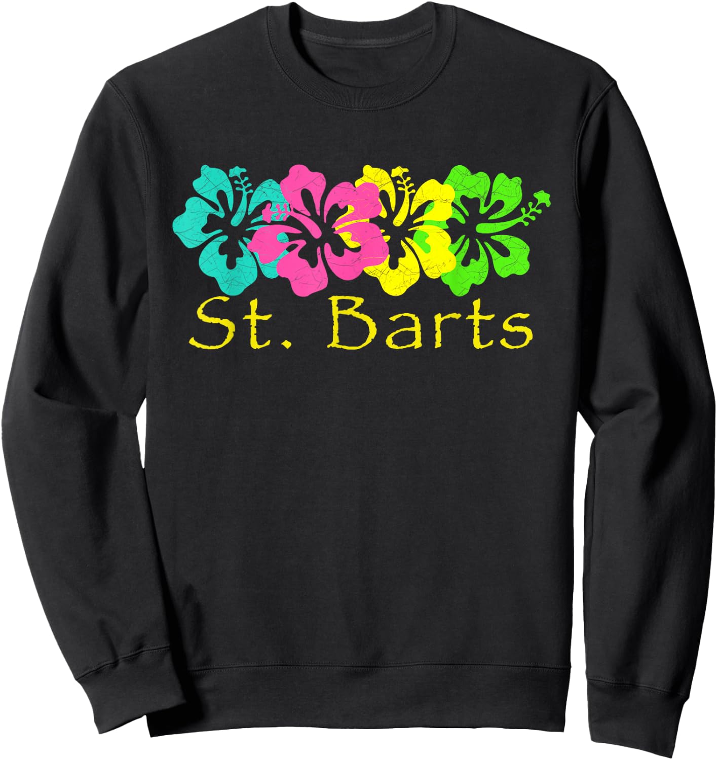 St. Barts Tropical / Travel Surf Sweatshirt - Sweatshirt | Black