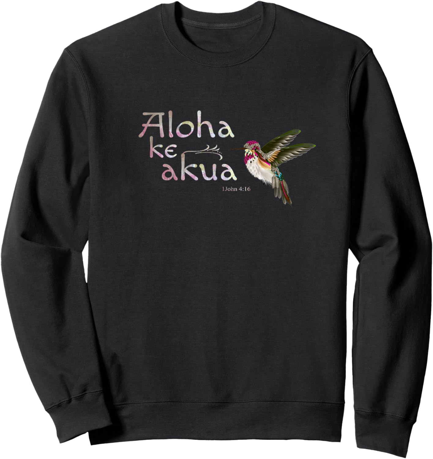 Christian Bible Verse God is Love Hawaiian Shirt Sweatshirt - Sweatshirt | Black