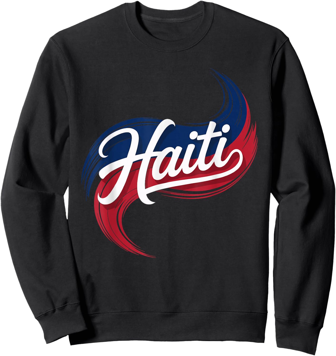 Haiti National Pride Inspired Sweatshirt - Sweatshirt | Black