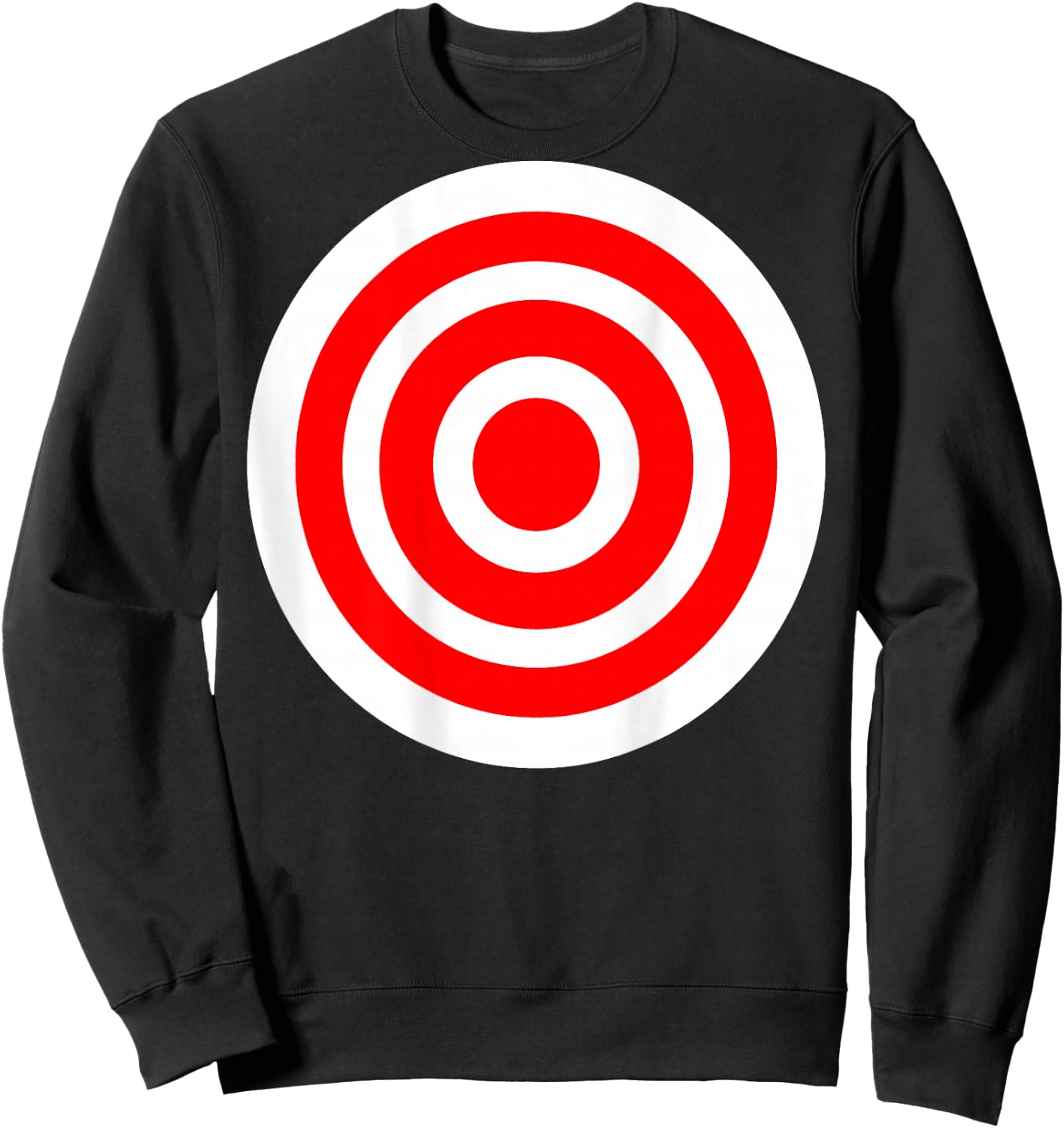 Target T Shirt Funny Printed on The Back Bulls Eye Gift Sweatshirt - Sweatshirt | Black