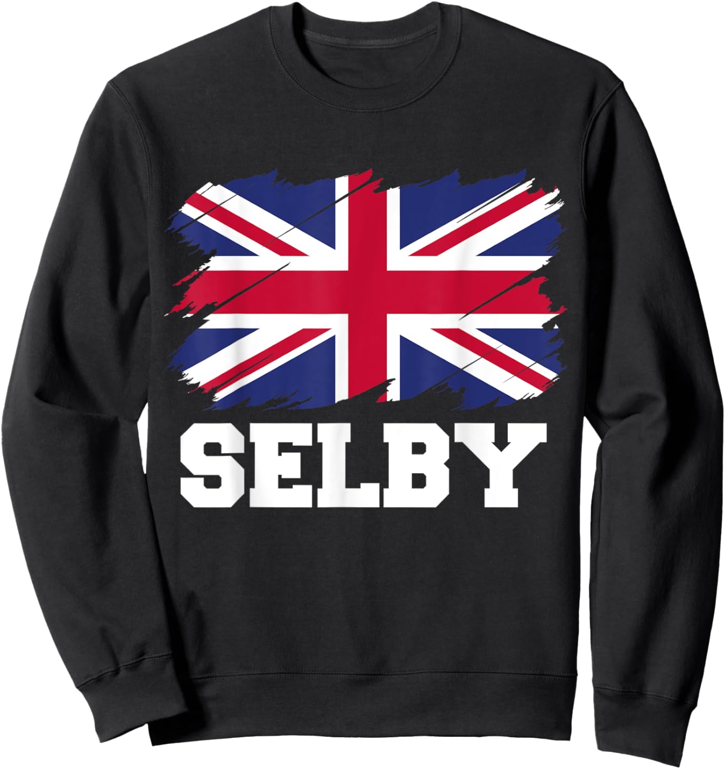 Selby UK, British Flag, Union Flag Selby Sweatshirt - Sweatshirt | Black