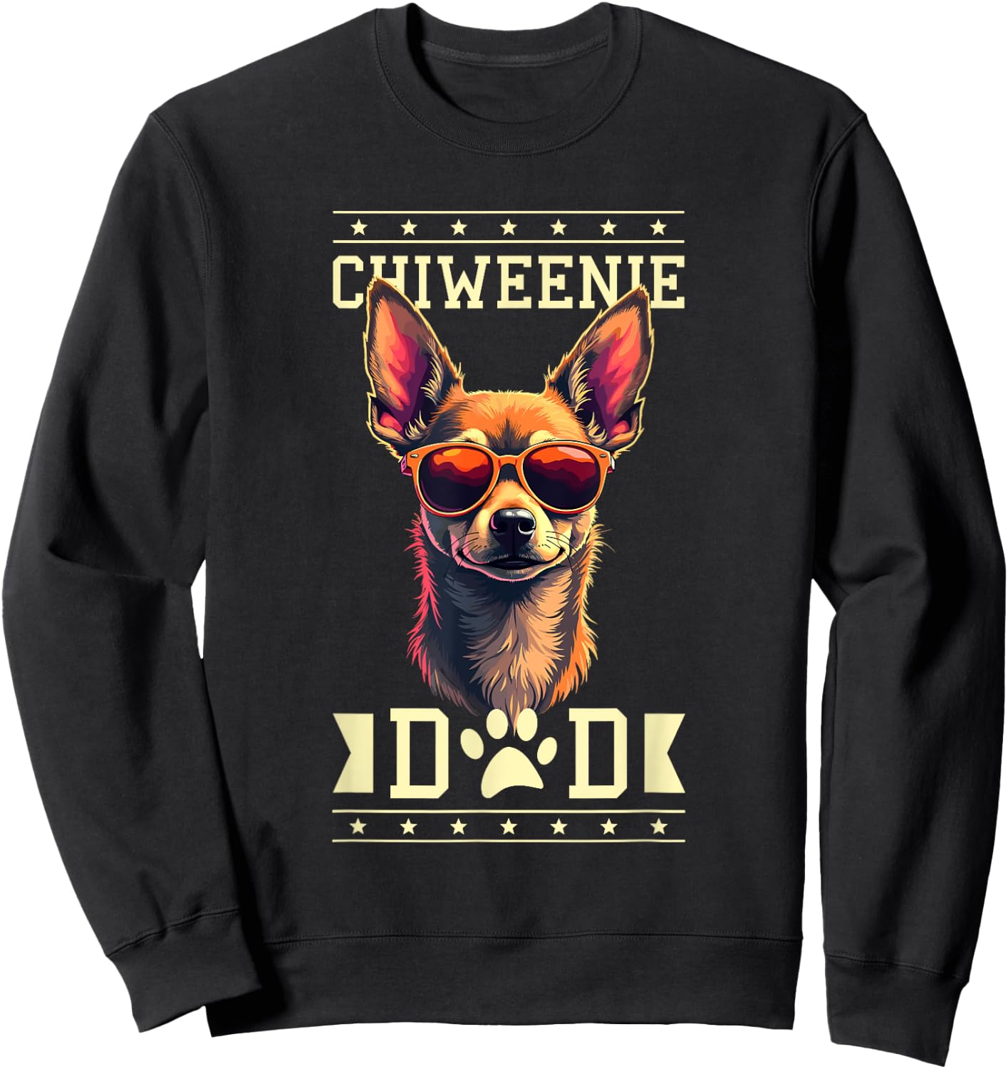 Chiweenie Dad Chiweenies Sweatshirt - Sweatshirt | Black