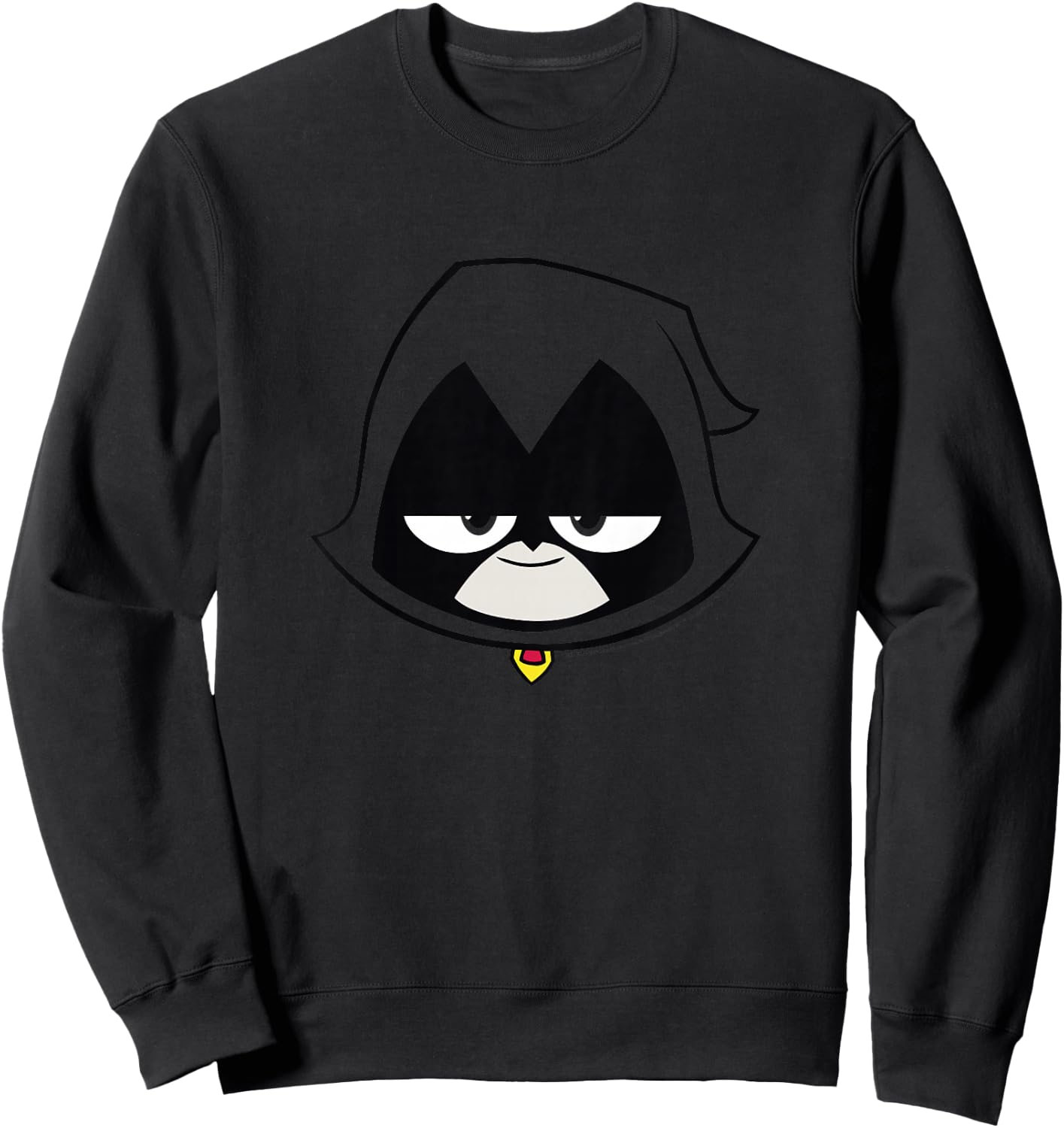 Kids DC Comics Teen Titans Go! Raven Big Face Portrait Youth Sweatshirt - Sweatshirt | Black