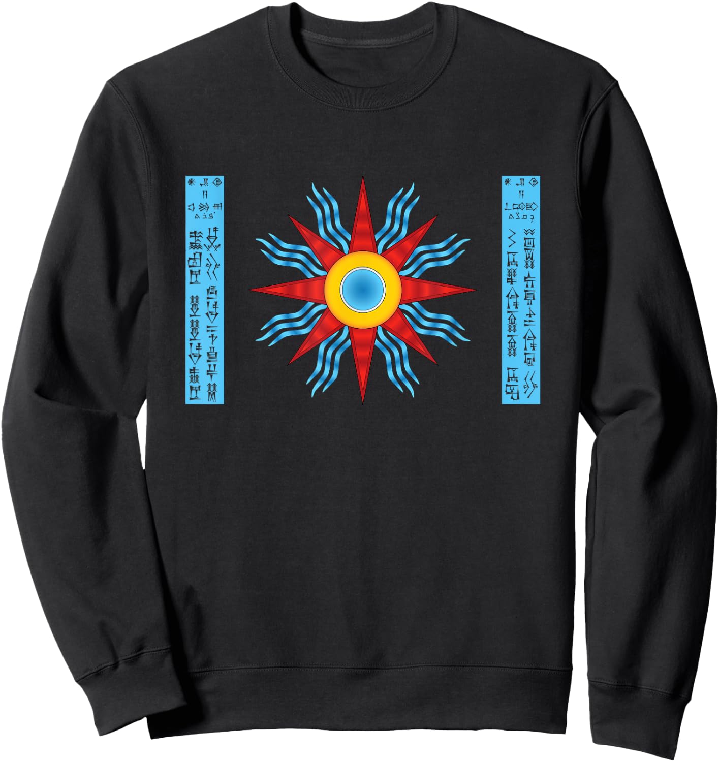 Chaldean Flag Sweatshirt - Sweatshirt | Black