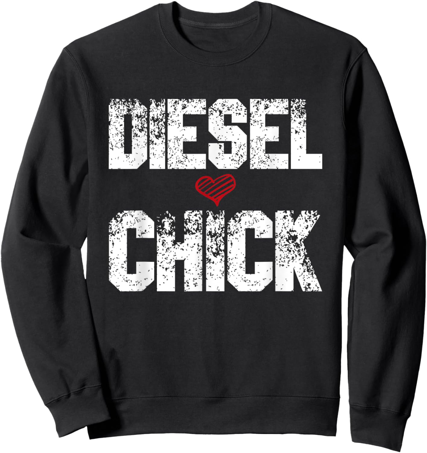 Women's Diesel Chick Trucker - Truck Drivers Gift Sweatshirt - Sweatshirt | Black