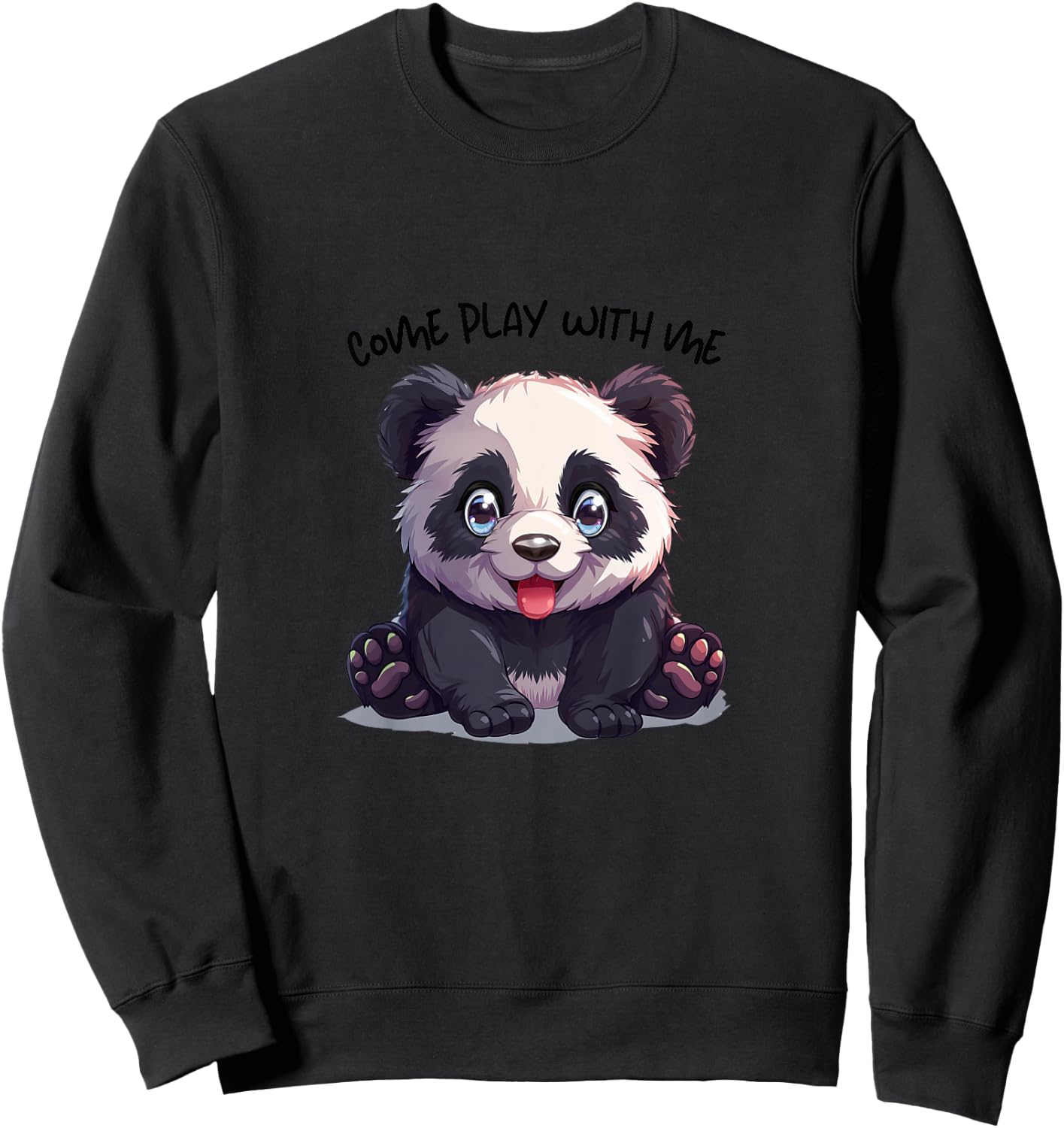 Kinder Panda Panda, Panda ABC, Panda Schlafkleidung, Pandaliebe Sweatshirt - Sweatshirt | Black