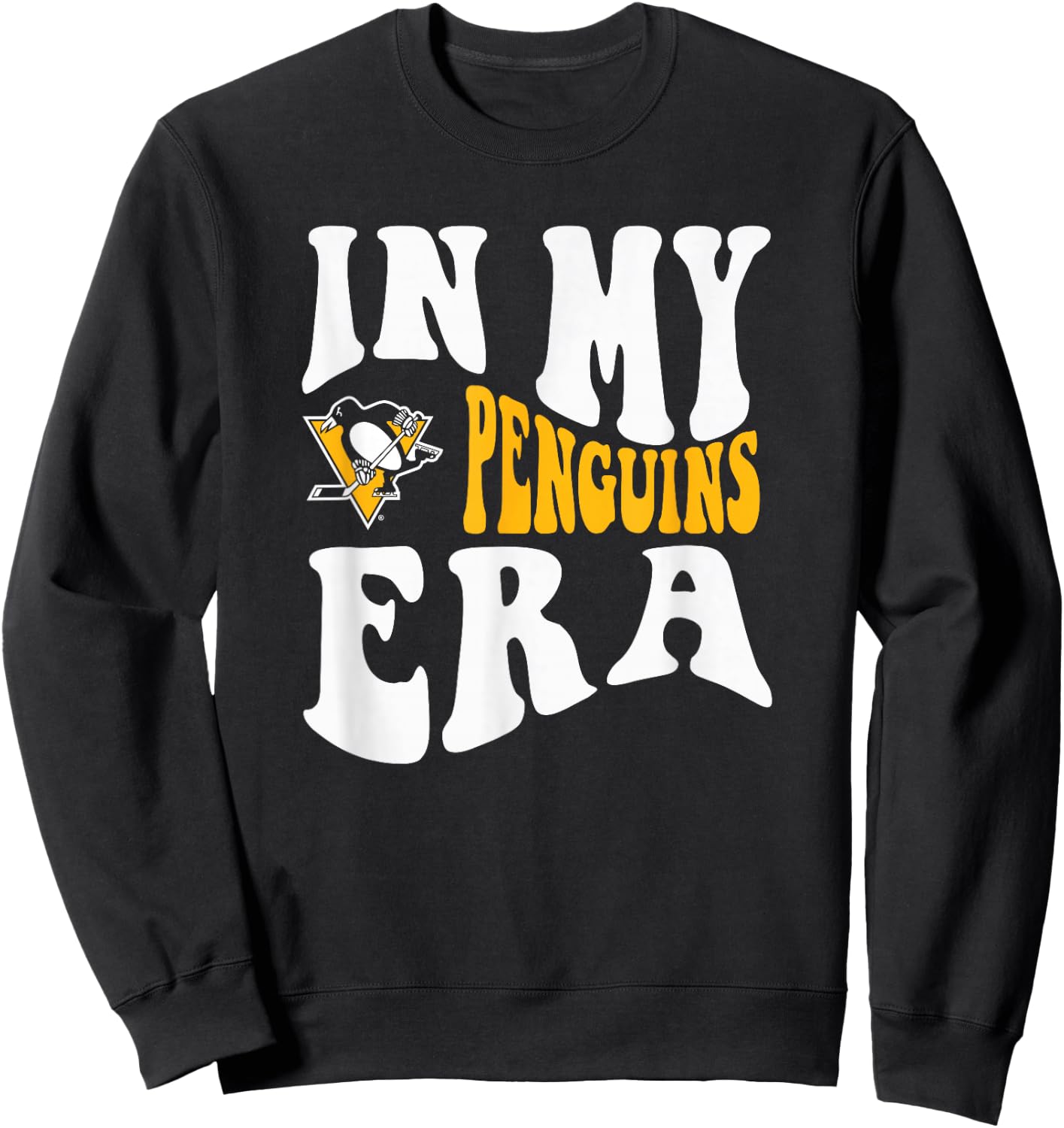 Pittsburgh Penguins Era Black Officially Licensed Sweatshirt - Sweatshirt | Black