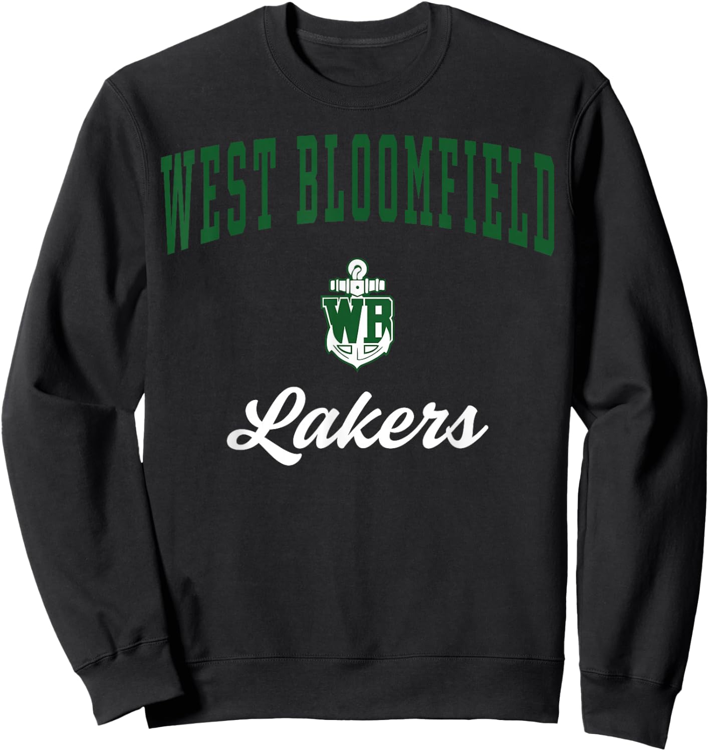West Bloomfield High School Lakers Sweatshirt - Sweatshirt | Black