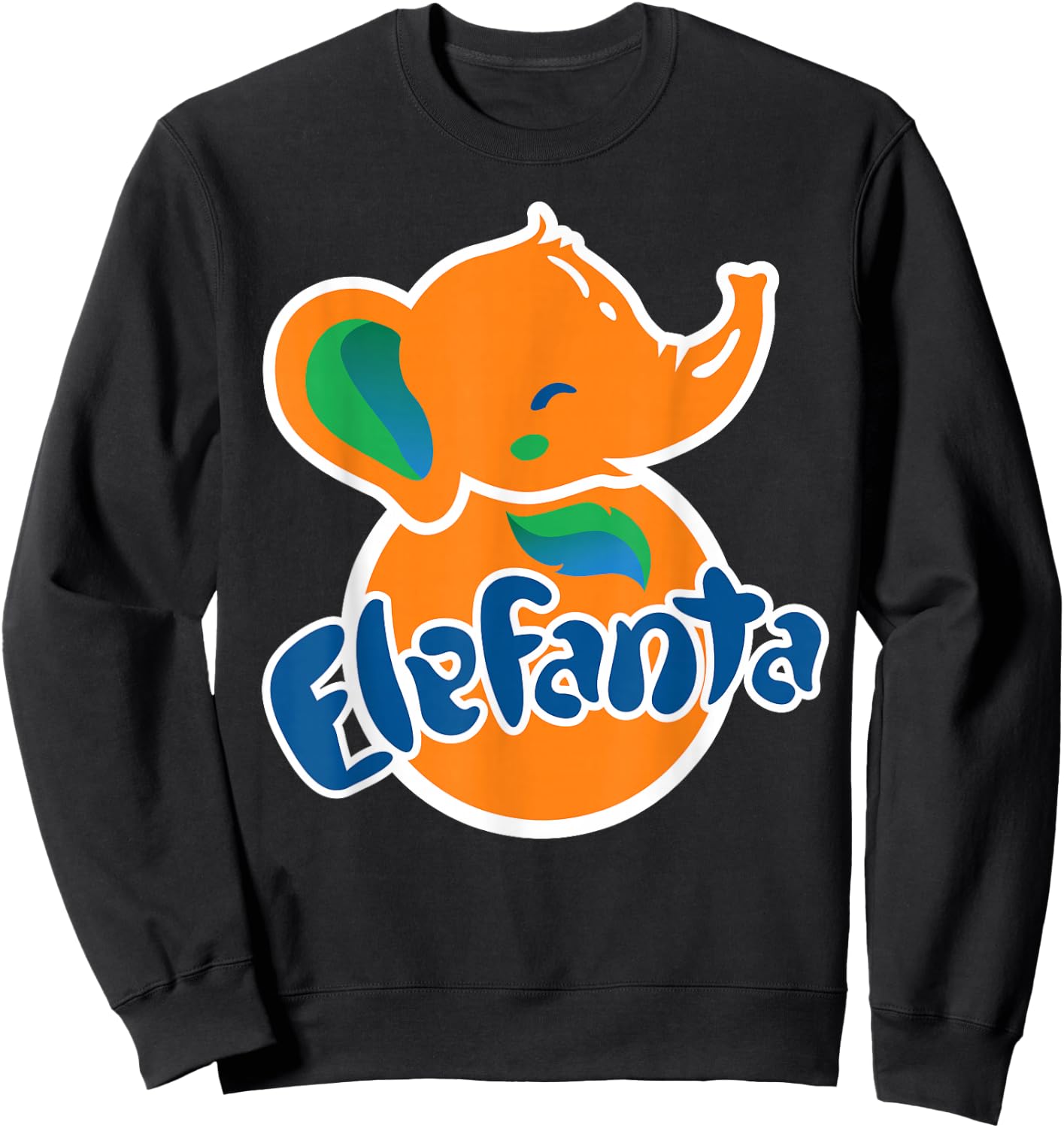 OHMGD Kein Elefant, kein Fanta, es ist ein ELEFANTA-Spaßtier. Sweatshirt - Sweatshirt | Black