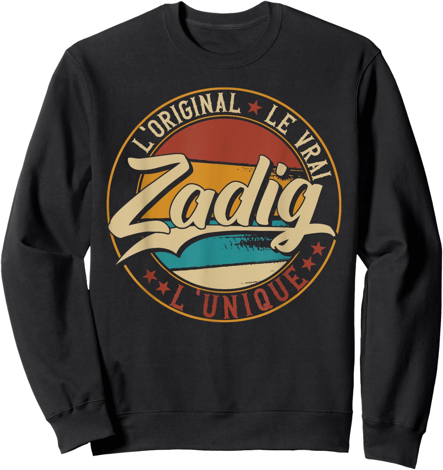 Zadig The Original The True The Unique Men & Boys , Black, S Sweatshirt - Sweatshirt | Black
