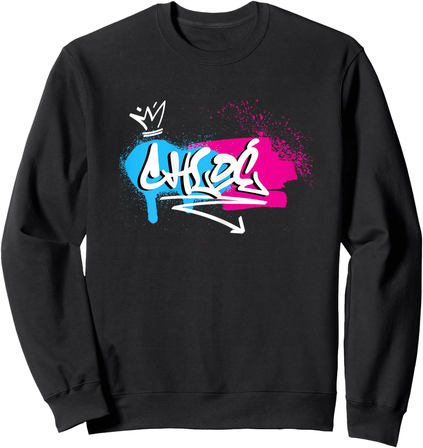 Ladies Girls Funny Funny Gift for Chloé , Black Sweatshirt - Sweatshirt | Black