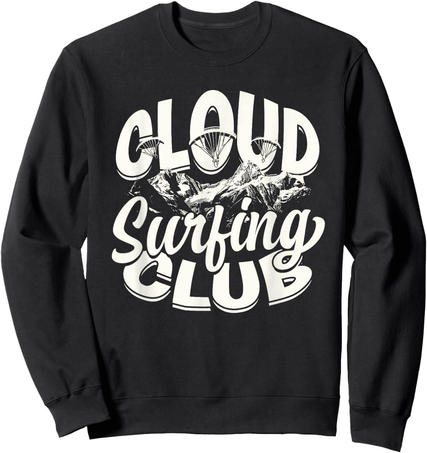 Paramotor Cloud Surfing Club Sweatshirt - Sweatshirt | Black
