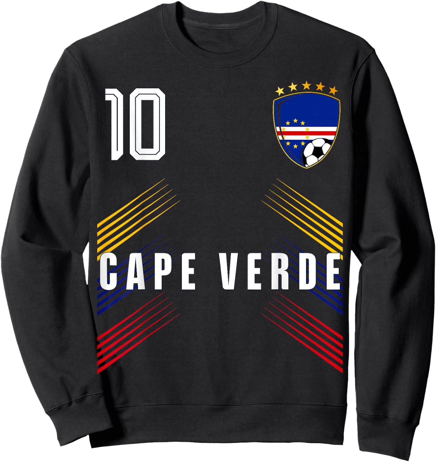 Cape Verde Flag Cape Verdean Pride Lovers Sweatshirt - Sweatshirt | Black