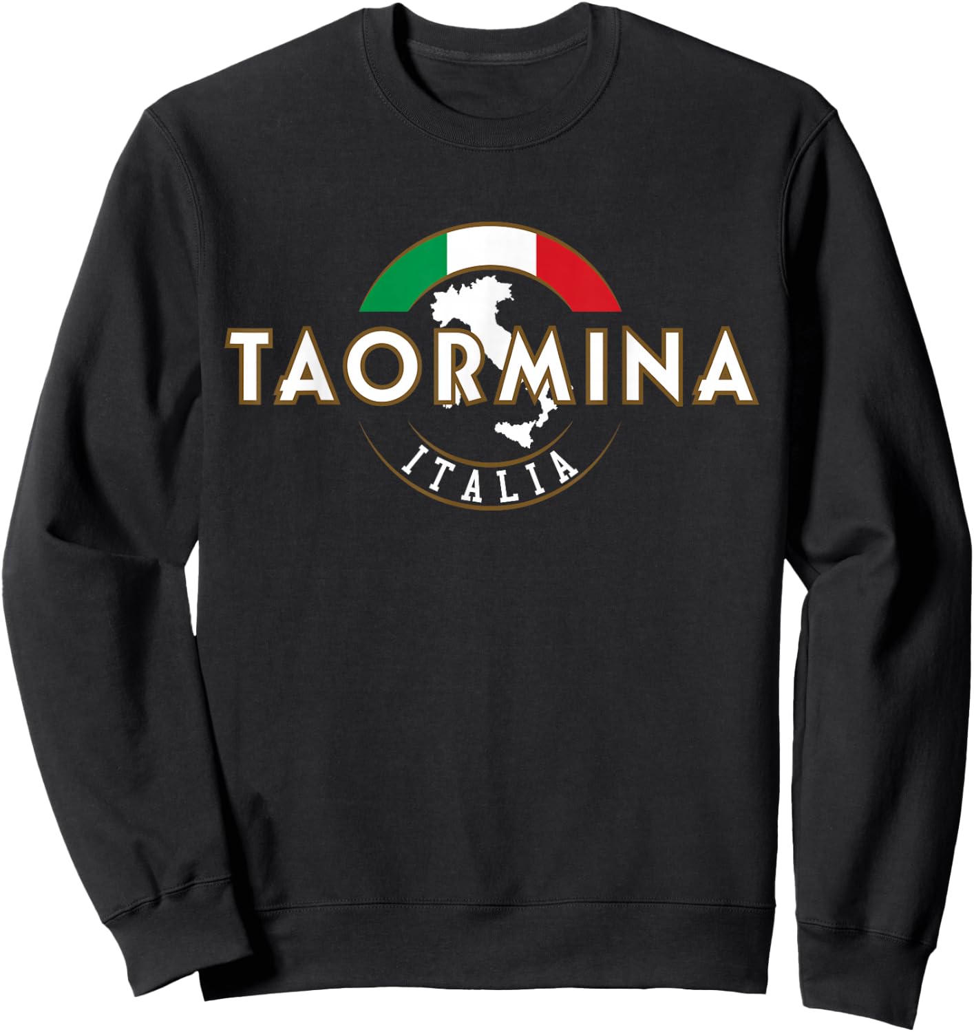Taormina Italia Italy Sweatshirt - Sweatshirt | Black