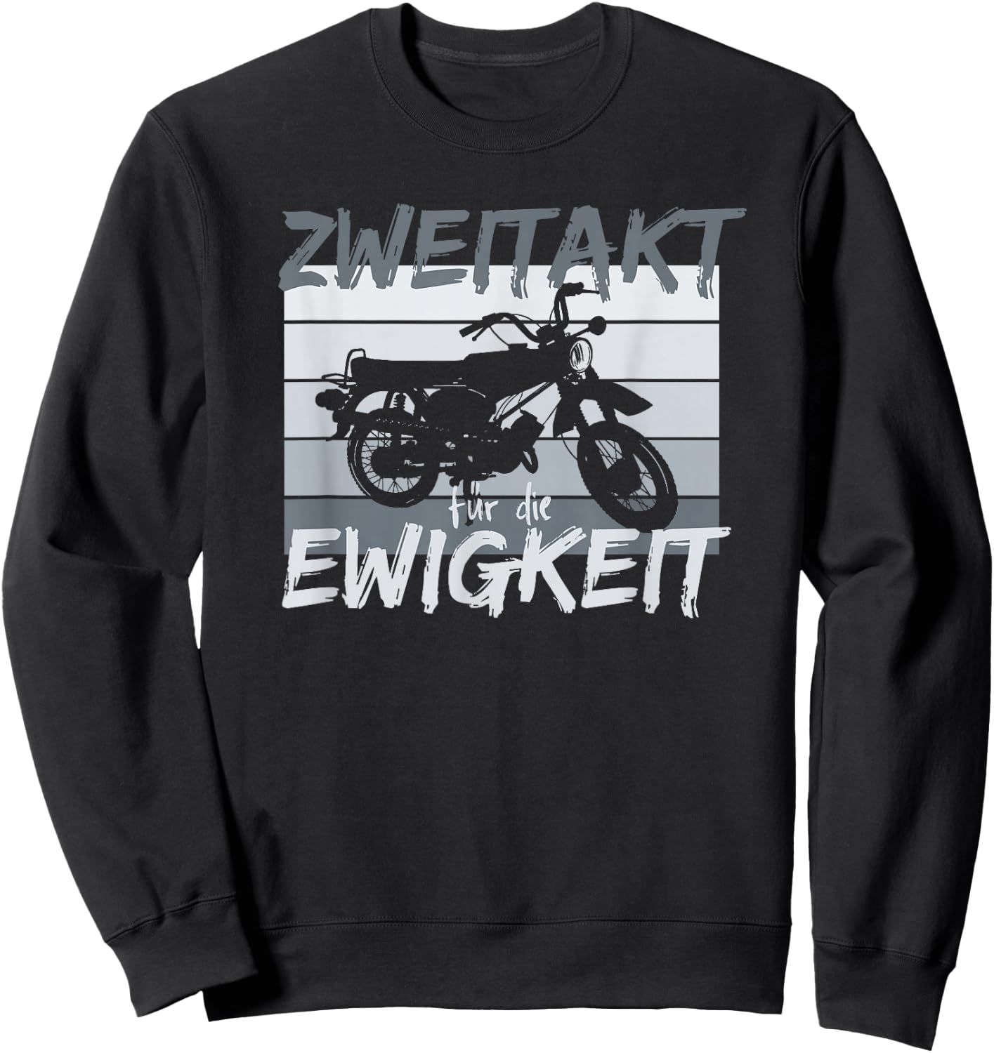 Zweitakt für die Ewigkeit Simson DDR Moped S51 Vintage Sweatshirt - Sweatshirt | Black