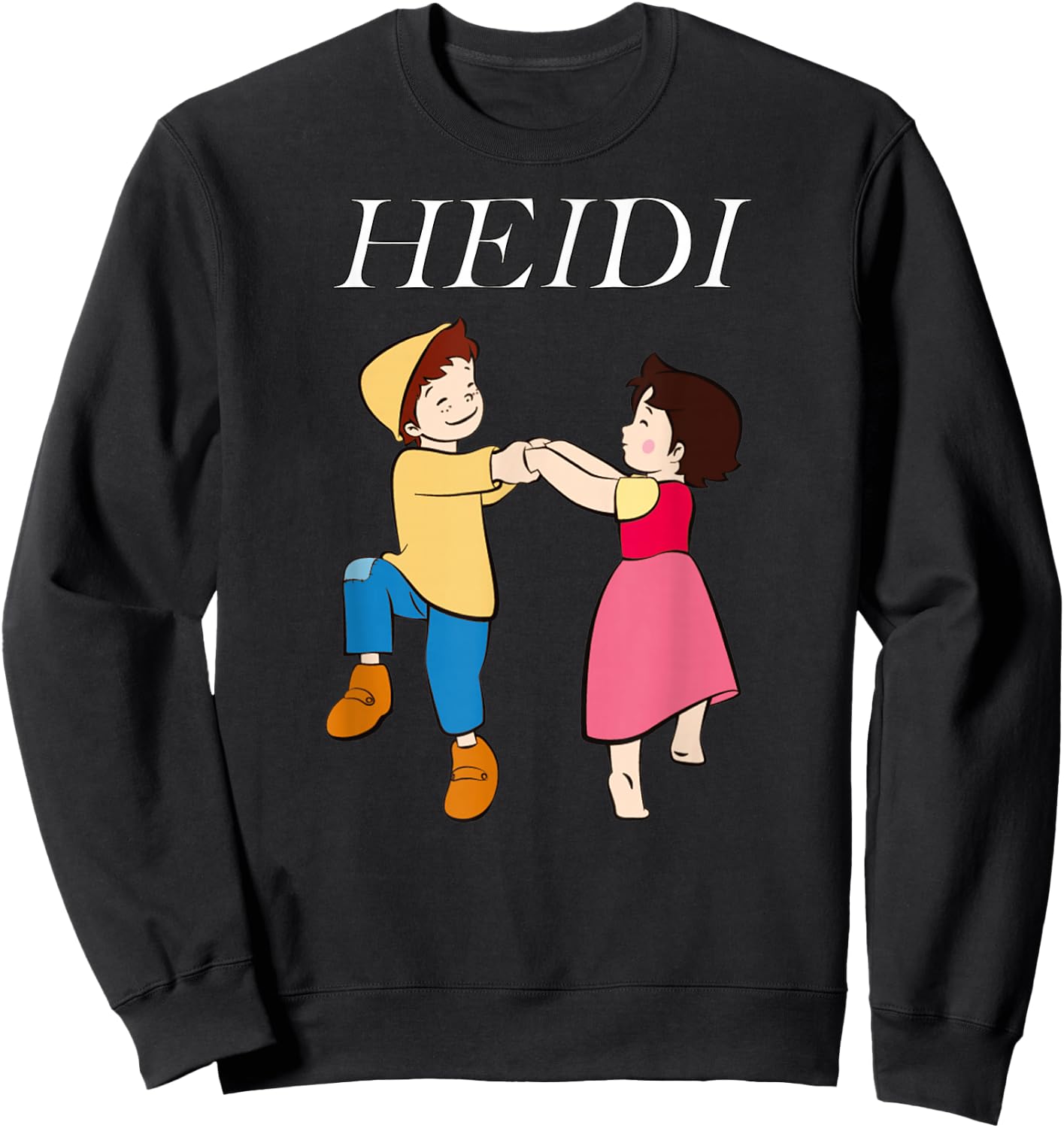 Heidi and Peter Dance Cartoon TV Series with Logo , black Sweatshirt - Sweatshirt | Black