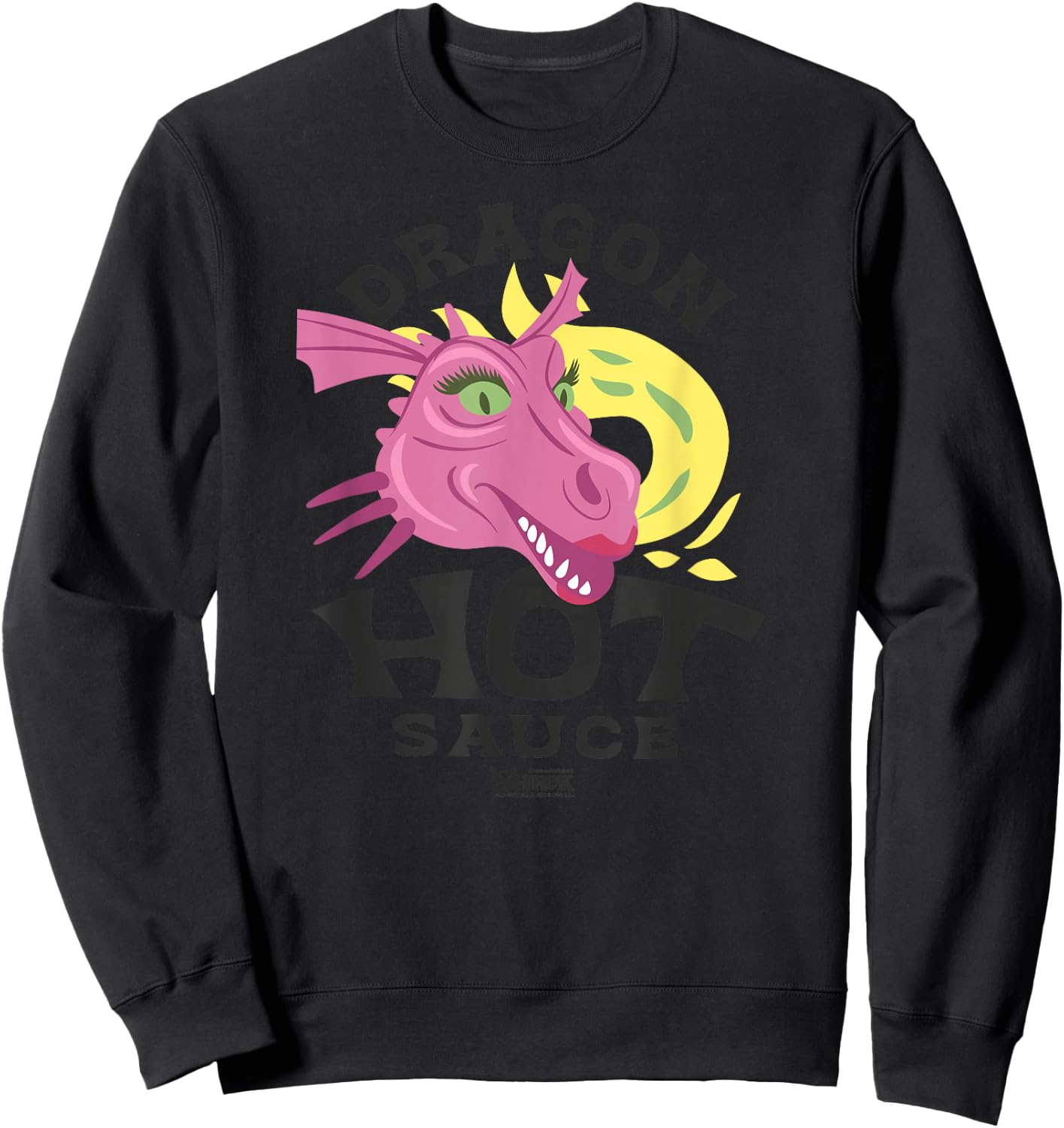 Shrek Dragon Hot Sauce Sweatshirt - Sweatshirt | Black