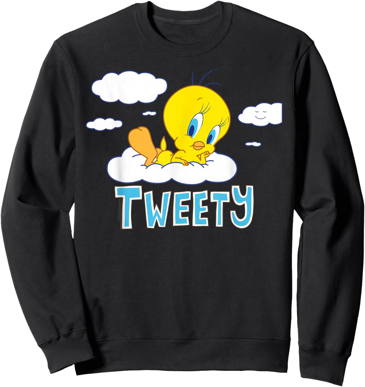 Looney Tunes Tweety Cloud , black Sweatshirt - Sweatshirt | Black