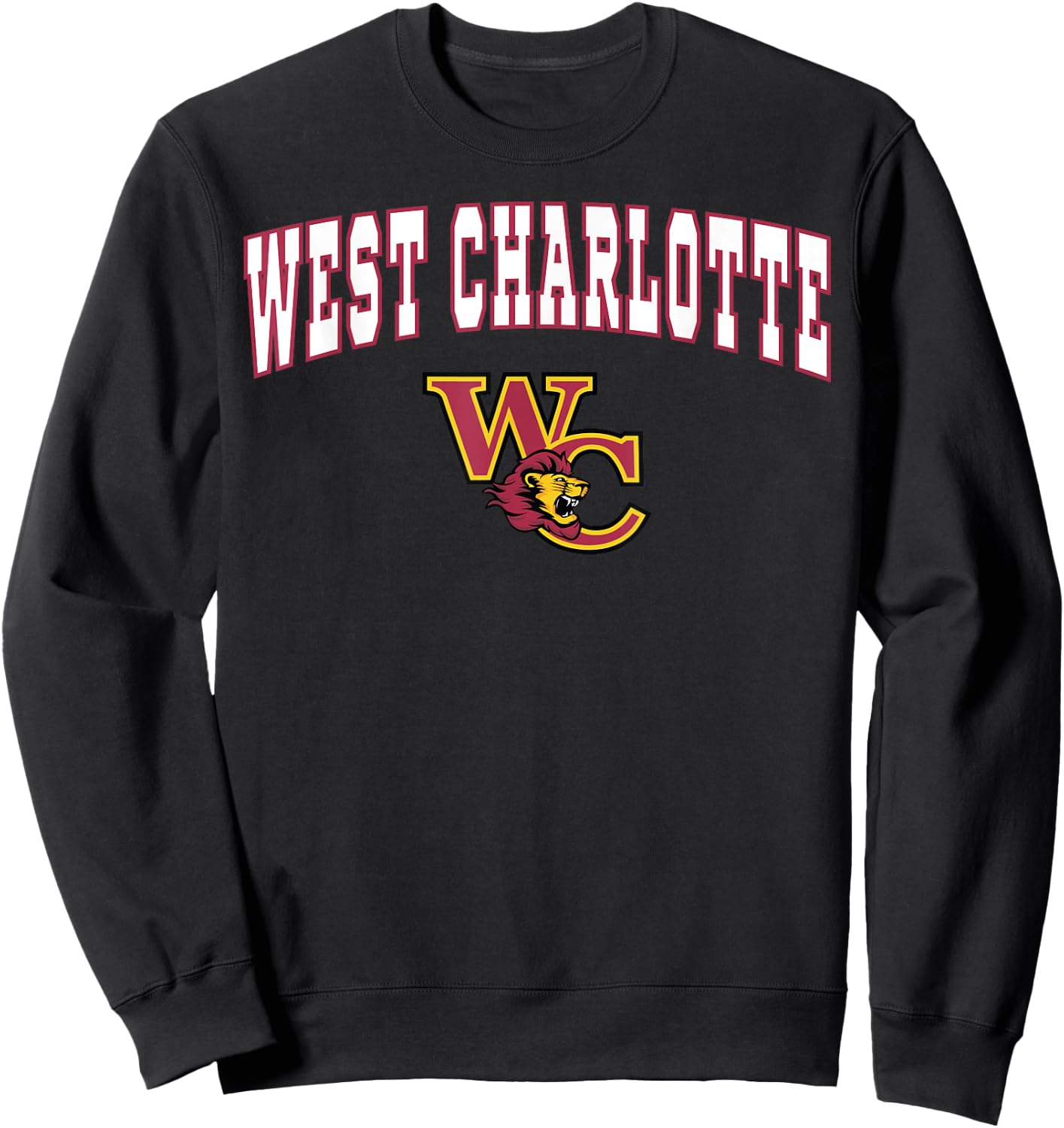 West Charlotte High School Lions Sweatshirt - Sweatshirt | Black