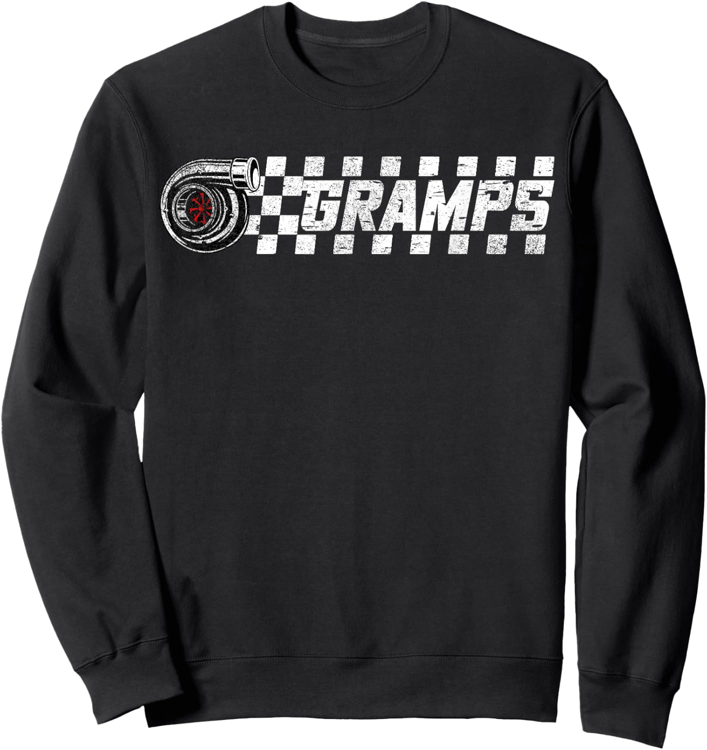 Birthday Party Matching Family Pit Crew Race Car Gramps Sweatshirt - Sweatshirt | Black