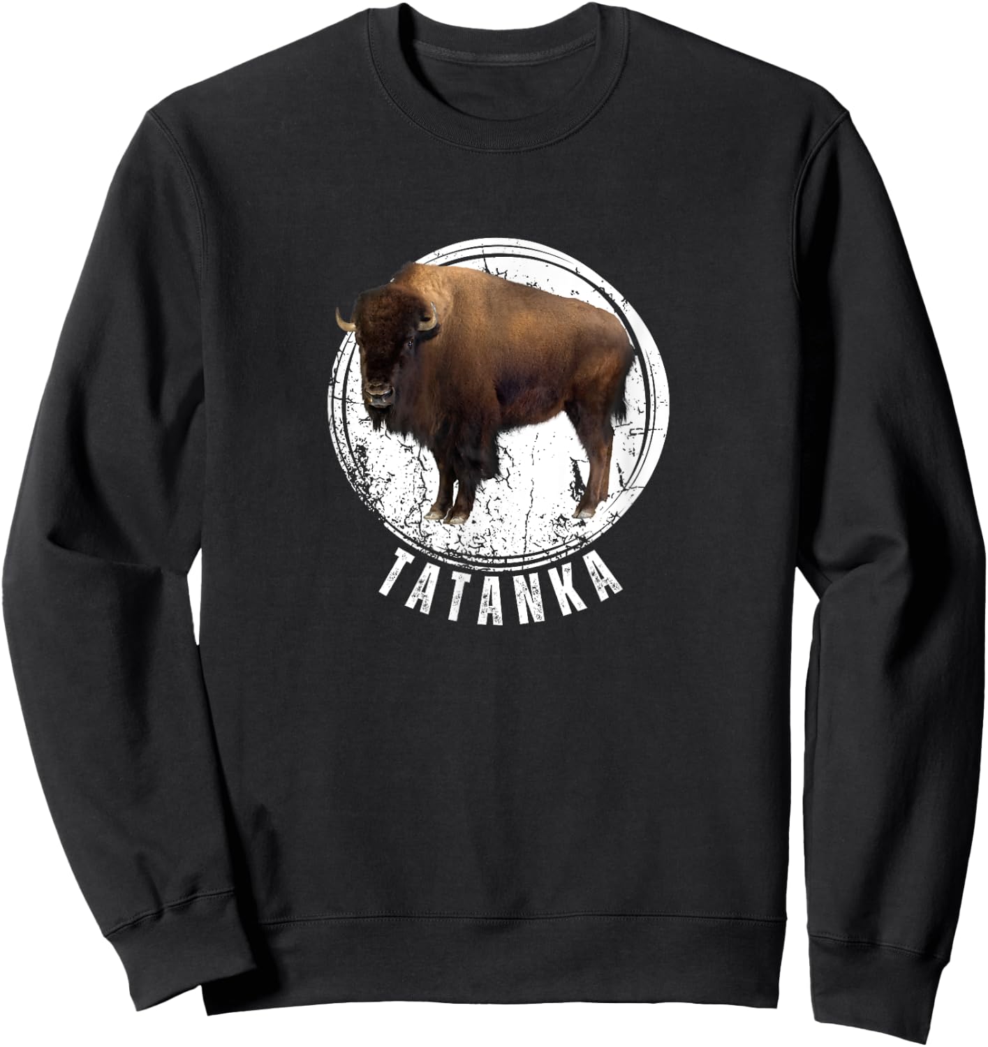 Tatanka Shirt Buffalo Bison Tatanka Animal Sweatshirt - Sweatshirt | Black