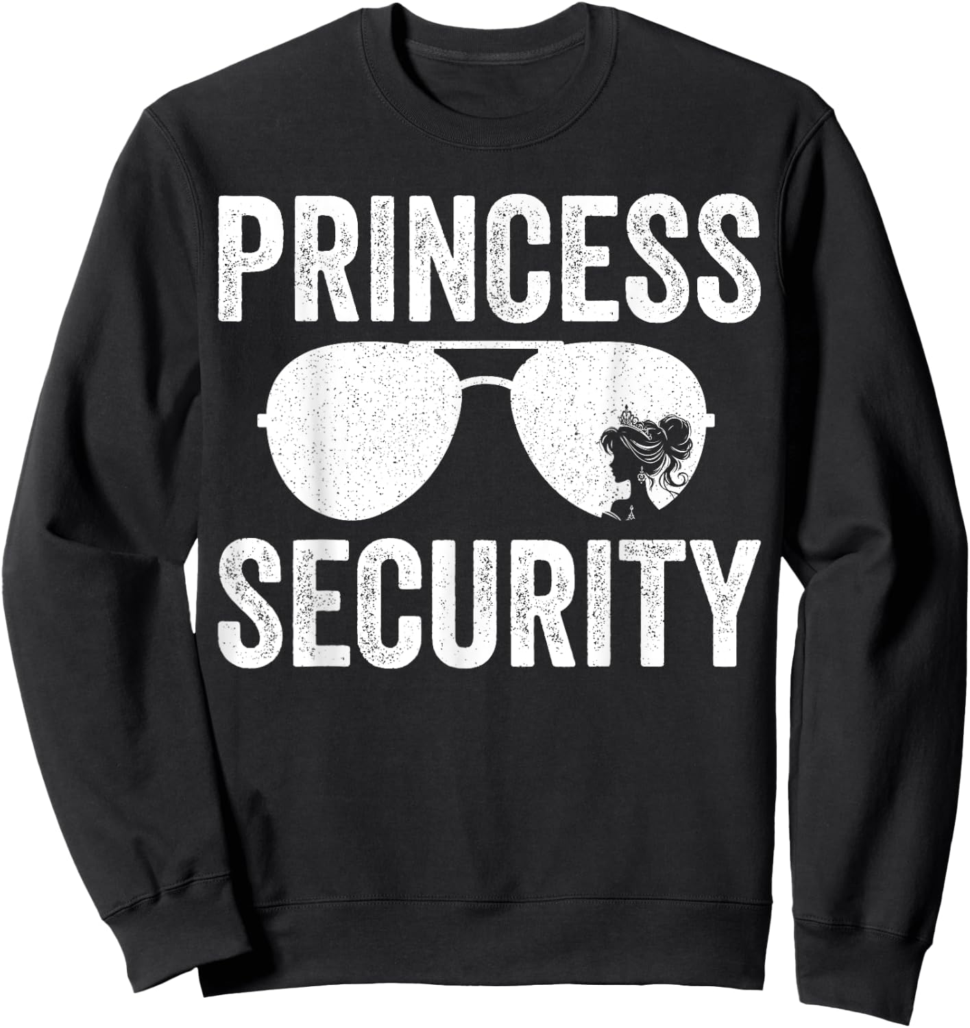 Princess Security Halloween Costume Dad Boy Sweatshirt - Sweatshirt | Black