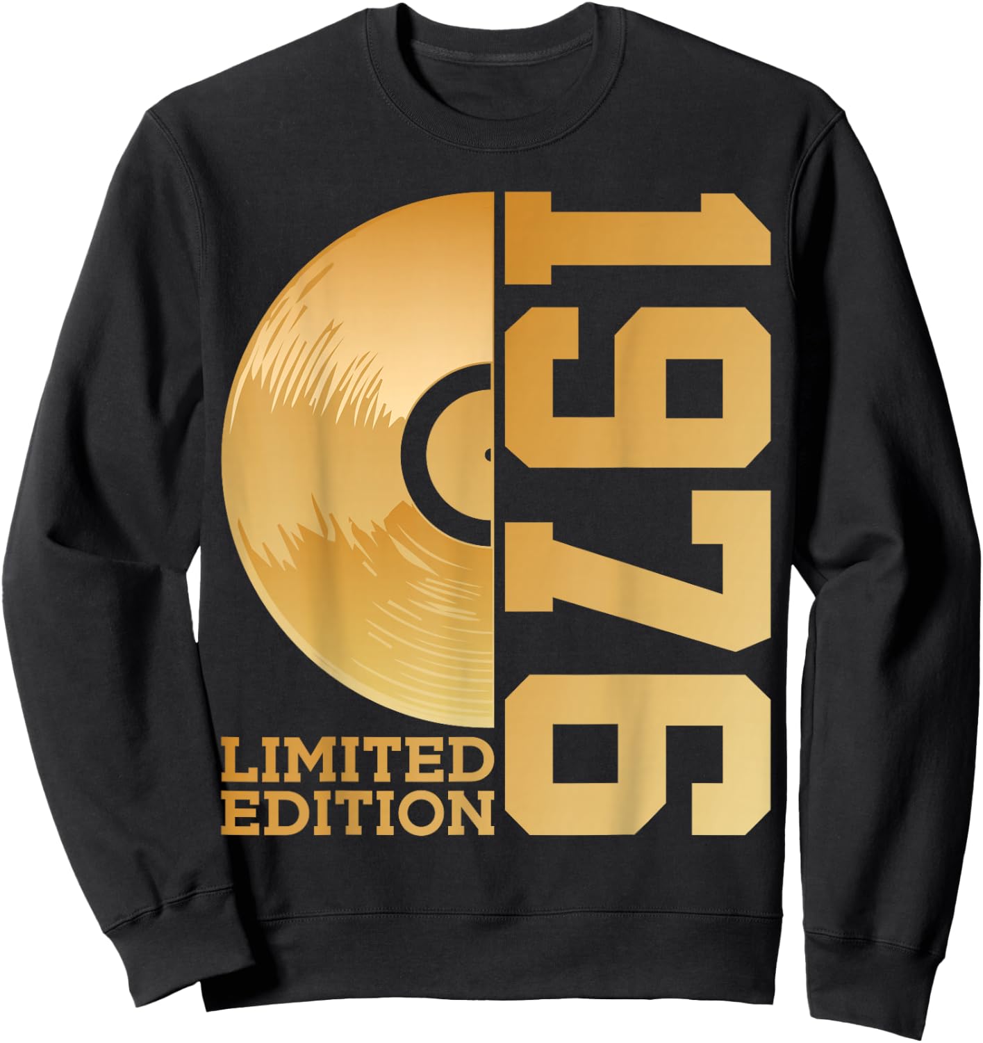 Vinyl 50. Geburtstag Dj Schallplatte Limited Edition 1976 Sweatshirt - Sweatshirt | Black