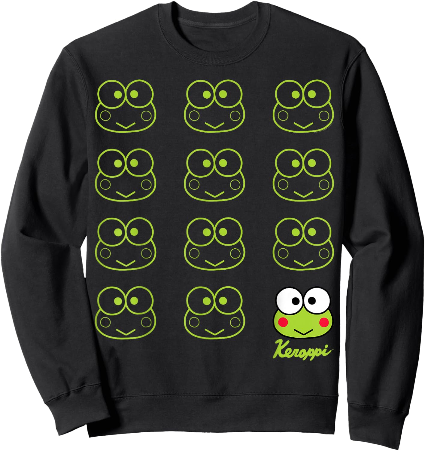 Keroppi Real Sweatshirt - Sweatshirt | Black