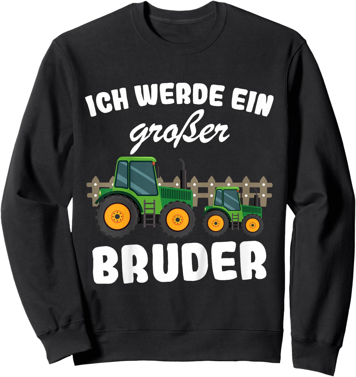 Children's with German Text "Ich Werde Großer Bruder 2023", black, 80 Sweatshirt - Sweatshirt | Black