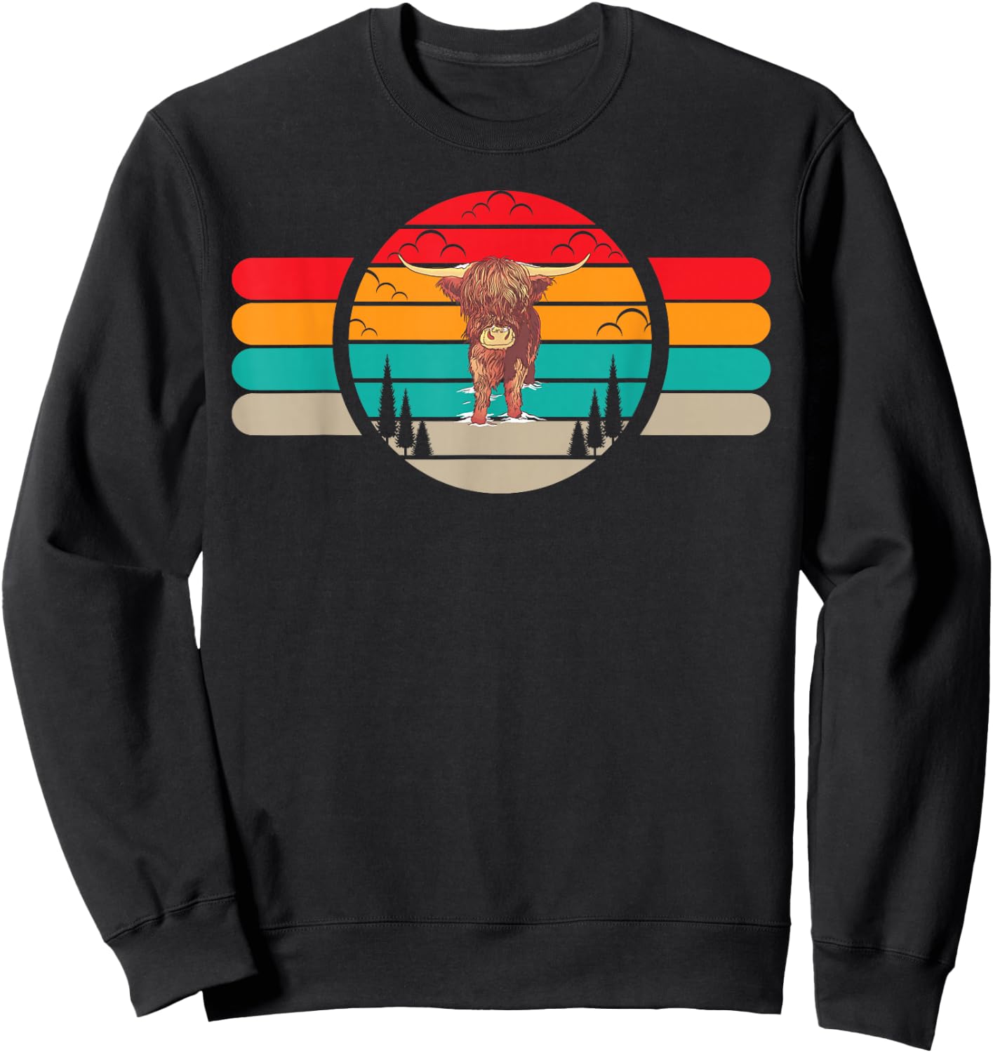 Highland Cow Sweatshirt - Sweatshirt | Black
