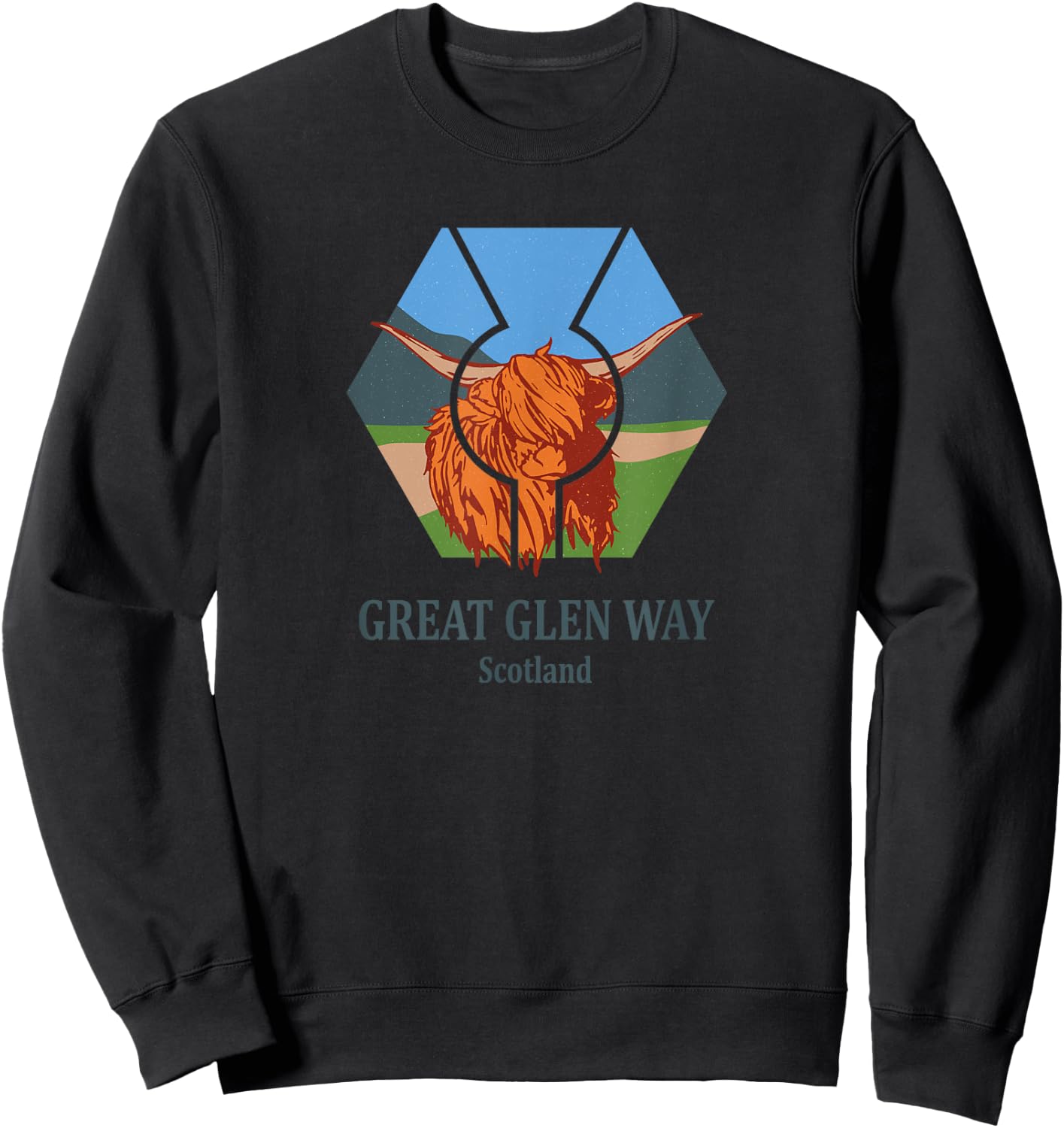 Great Glen Way - Scotland Sweatshirt - Sweatshirt | Black