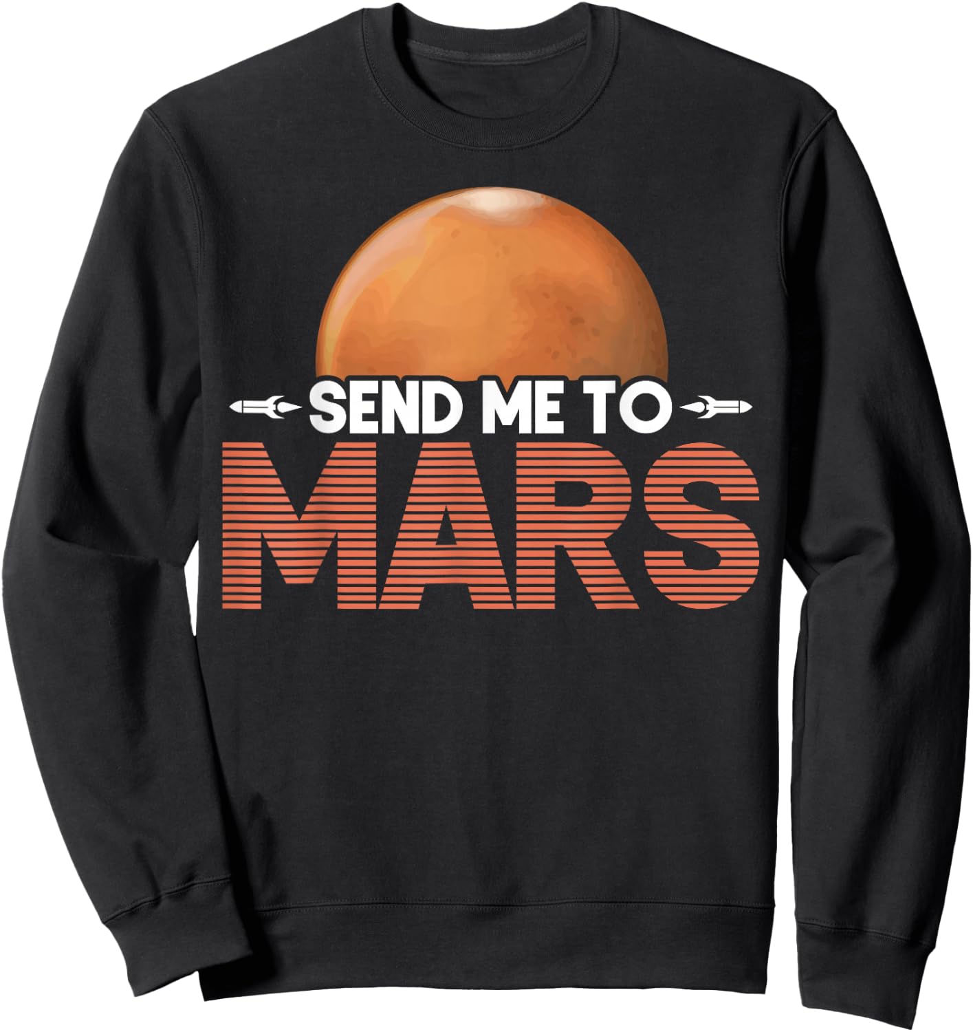 Mars Planet Martian Sweatshirt - Sweatshirt | Black