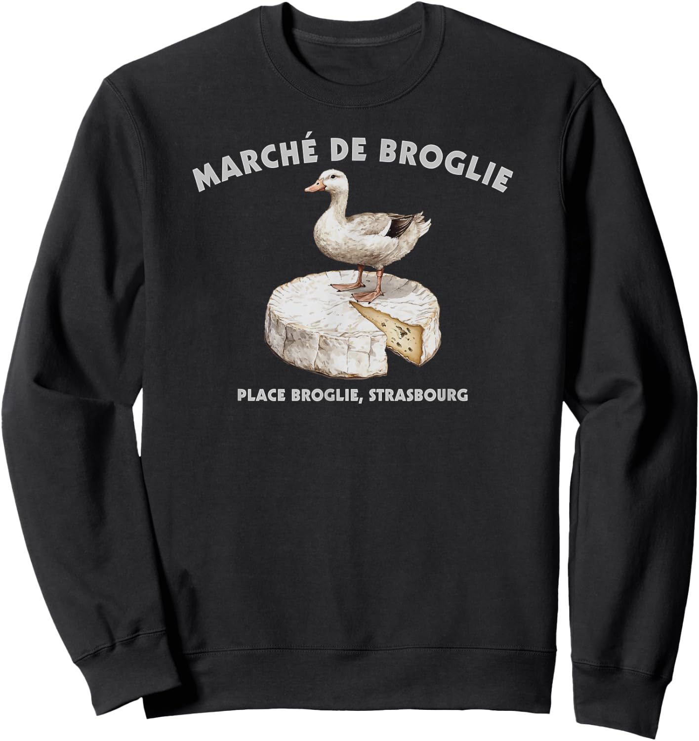 Strasbourg France Marche de Broglie Market French Souvenir Sweatshirt - Sweatshirt | Black