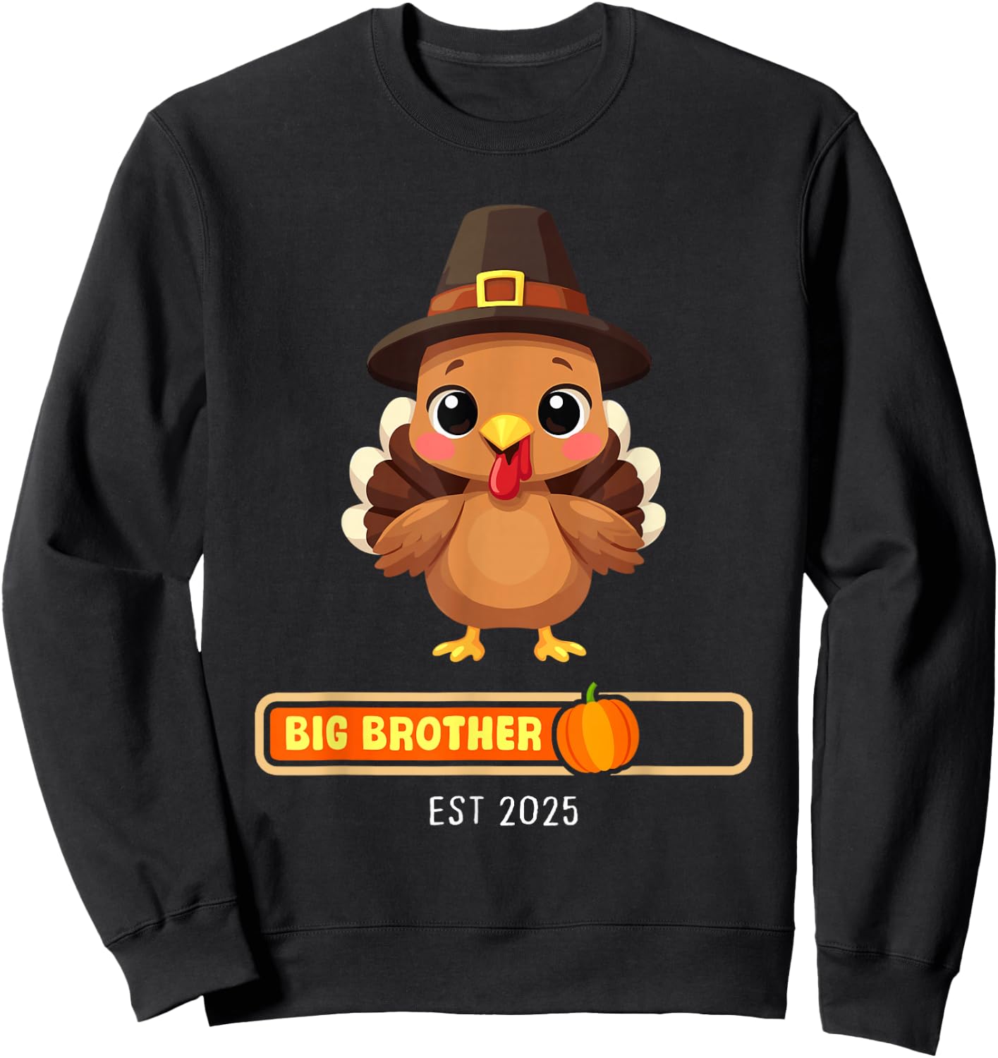 Big Brother 2025 Turkey Thanksgiving Pregnancy announcement Sweatshirt - Sweatshirt | Black
