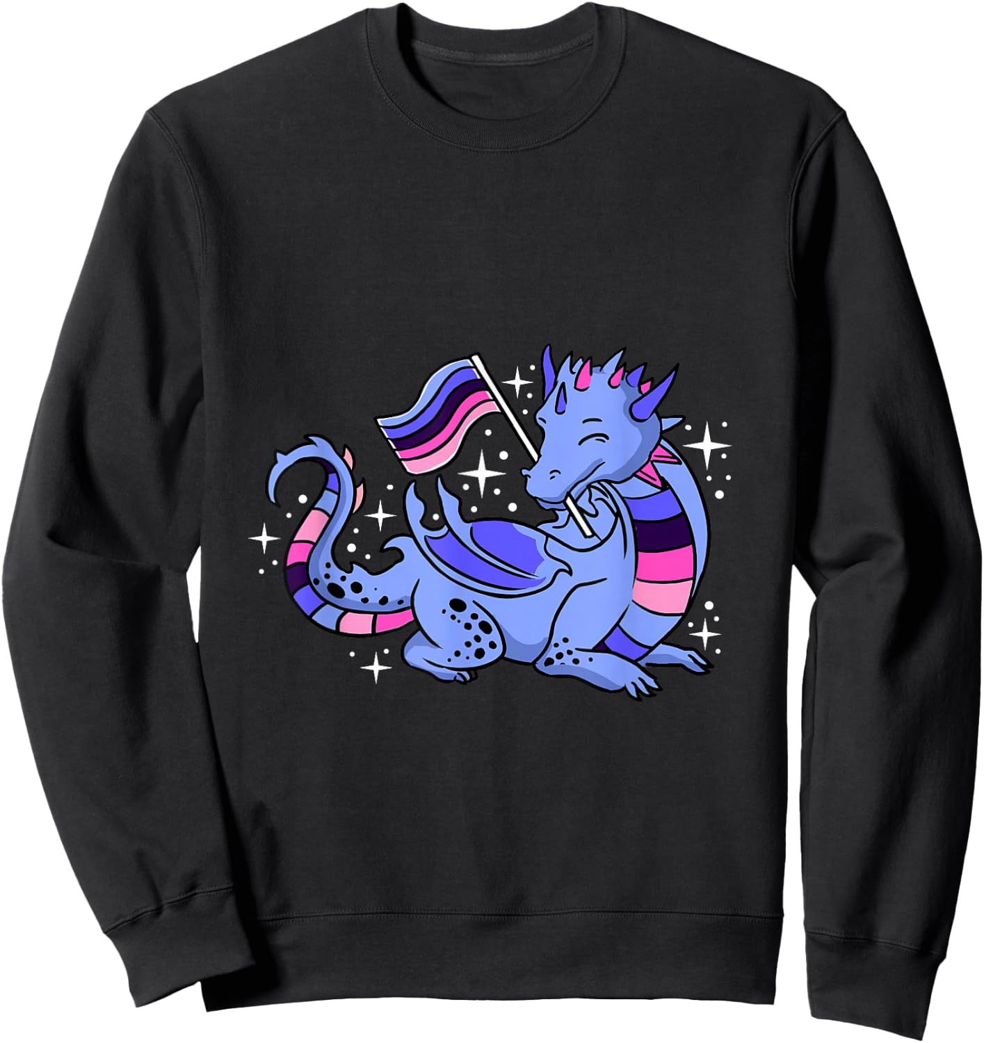 Omnisexual Dragon Omnisexual Pride Sweatshirt - Sweatshirt | Black