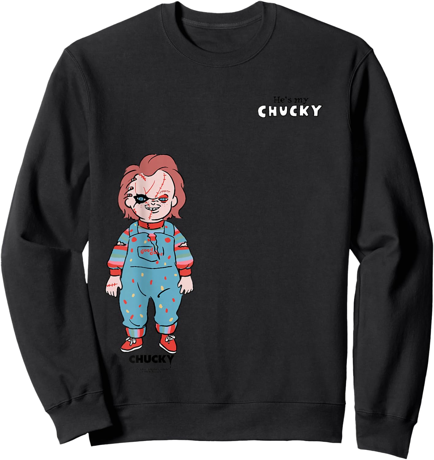 Chucky He’s My Chucky Matching Couple Sweatshirt - Sweatshirt | Black