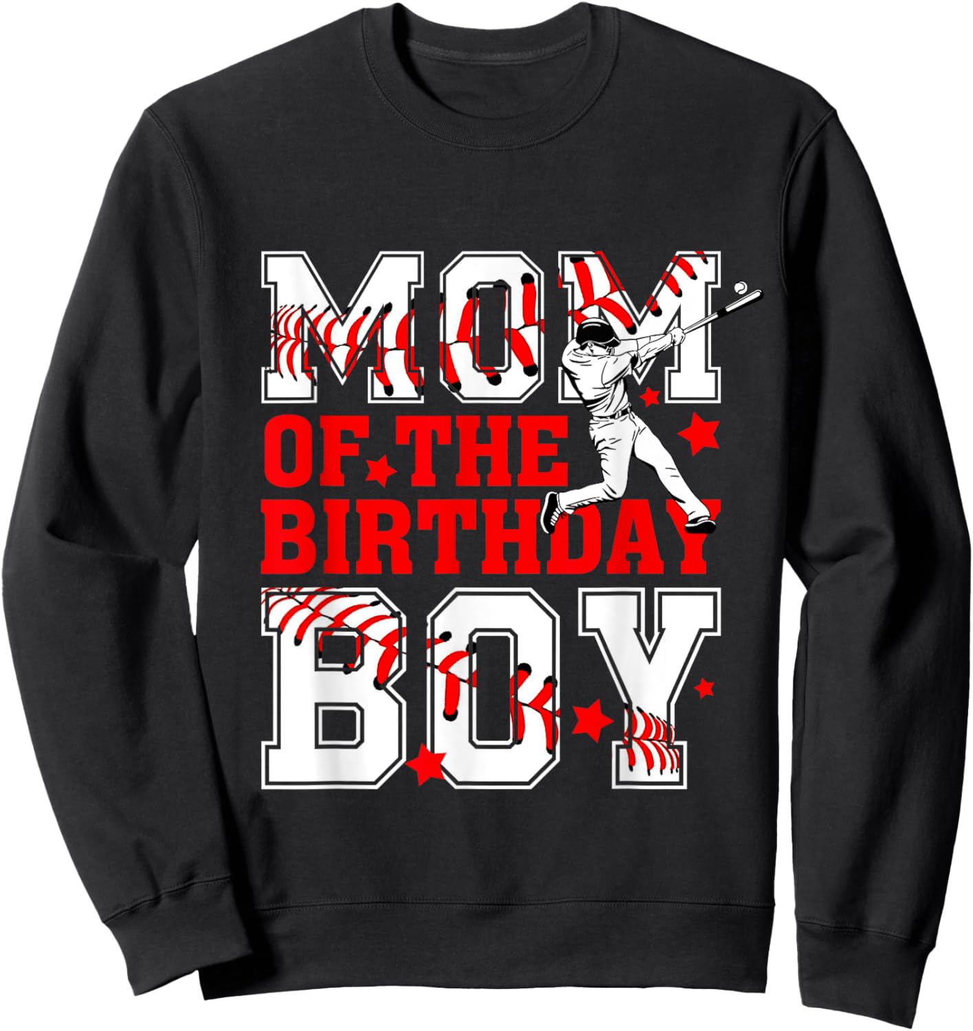 Mom And Dad Birthday Boy Son Baseball Lovers Family Matching Sweatshirt - Sweatshirt | Black
