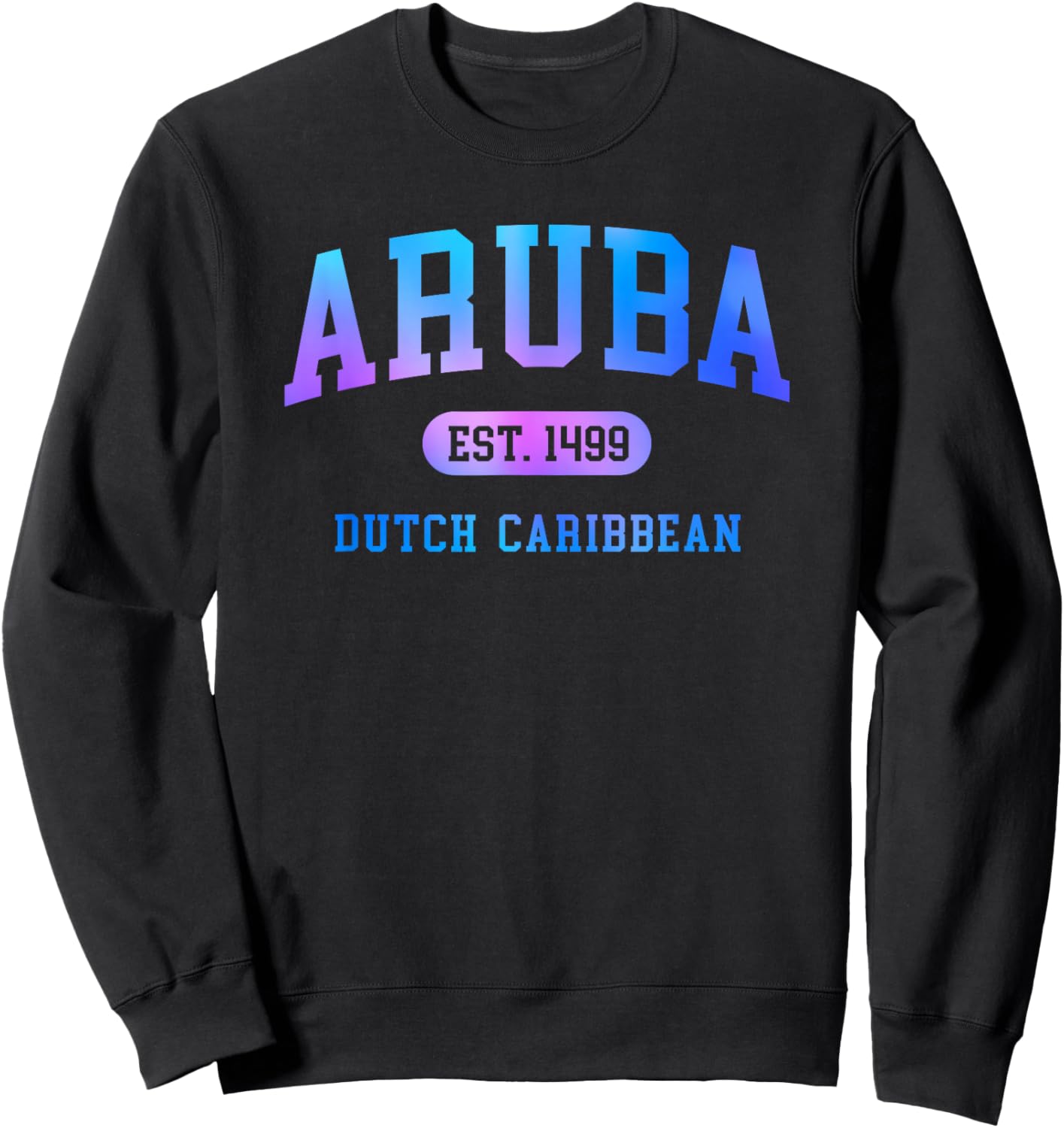 Aruba Vacation Souvenir Colorful Boys Girls Sweatshirt - Sweatshirt | Black