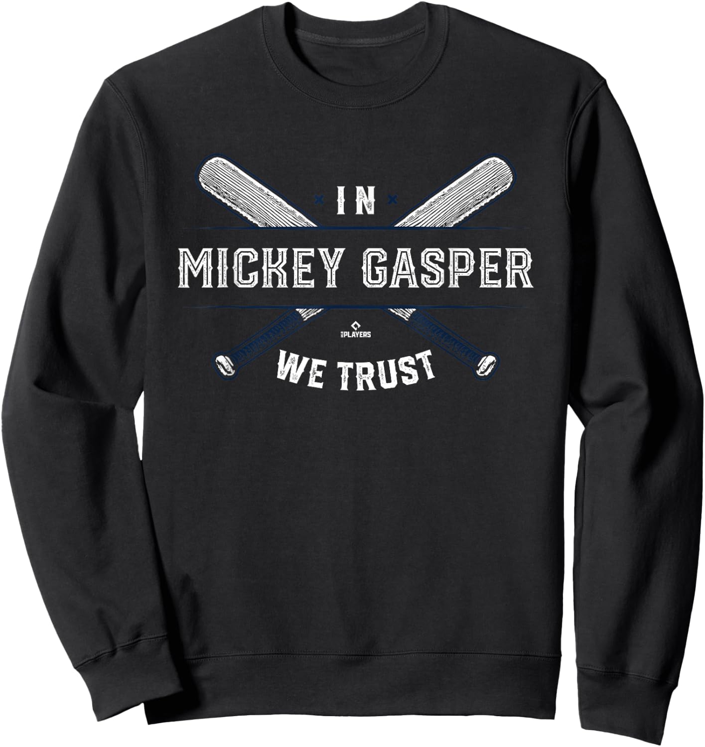 We Trust in Mickey Gasper Boston Baseball MLBPA Sweatshirt - Sweatshirt | Black